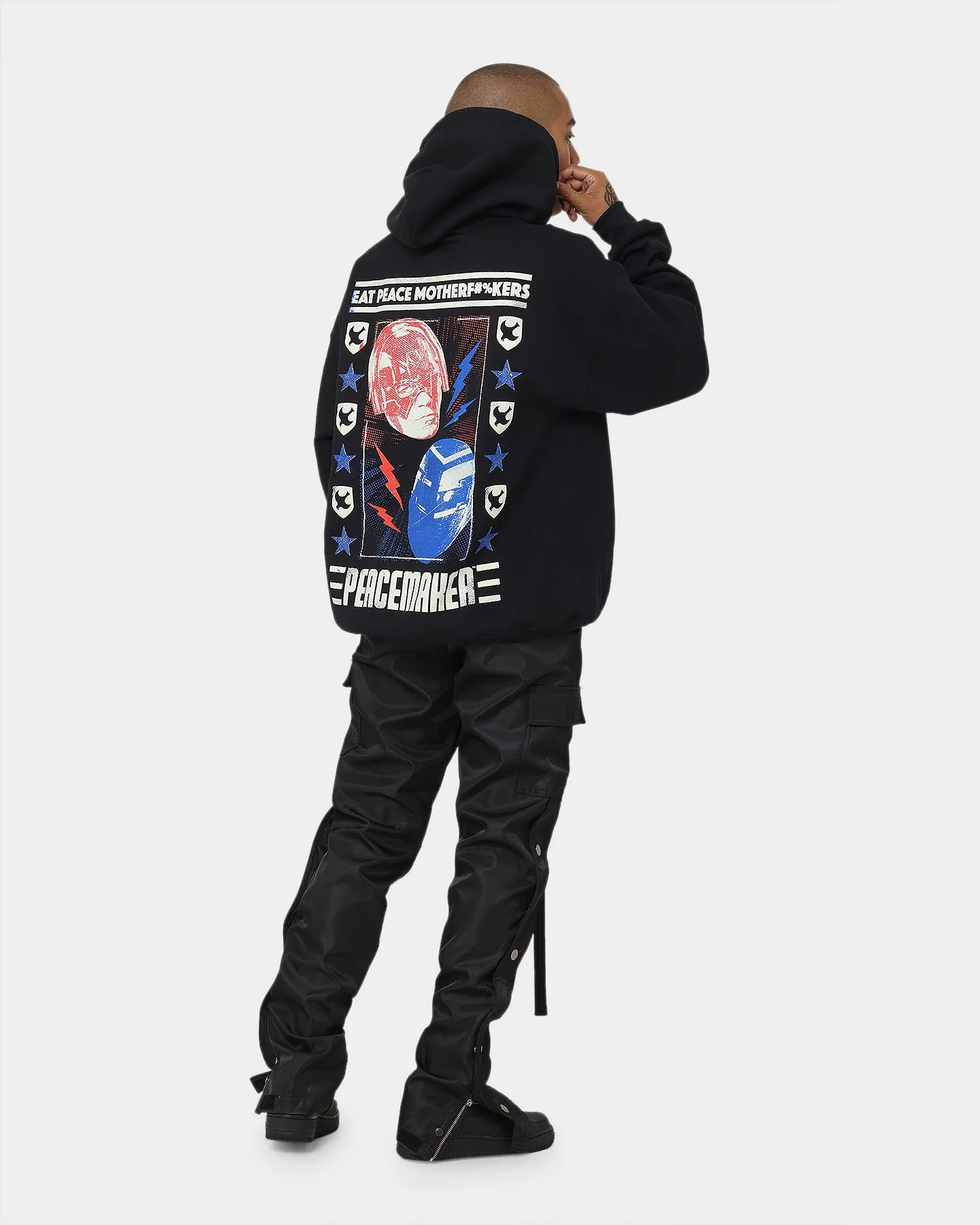 Smart Goat Crew X Peacemaker Eat Peace MF Hoodie Black