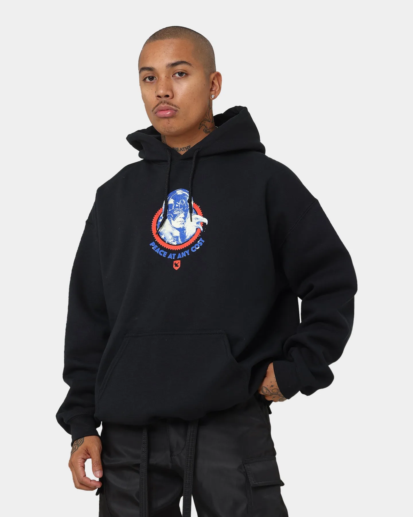 Degree suitable for air sports Goat Crew X Peacemaker Eat Peace MF Hoodie Black