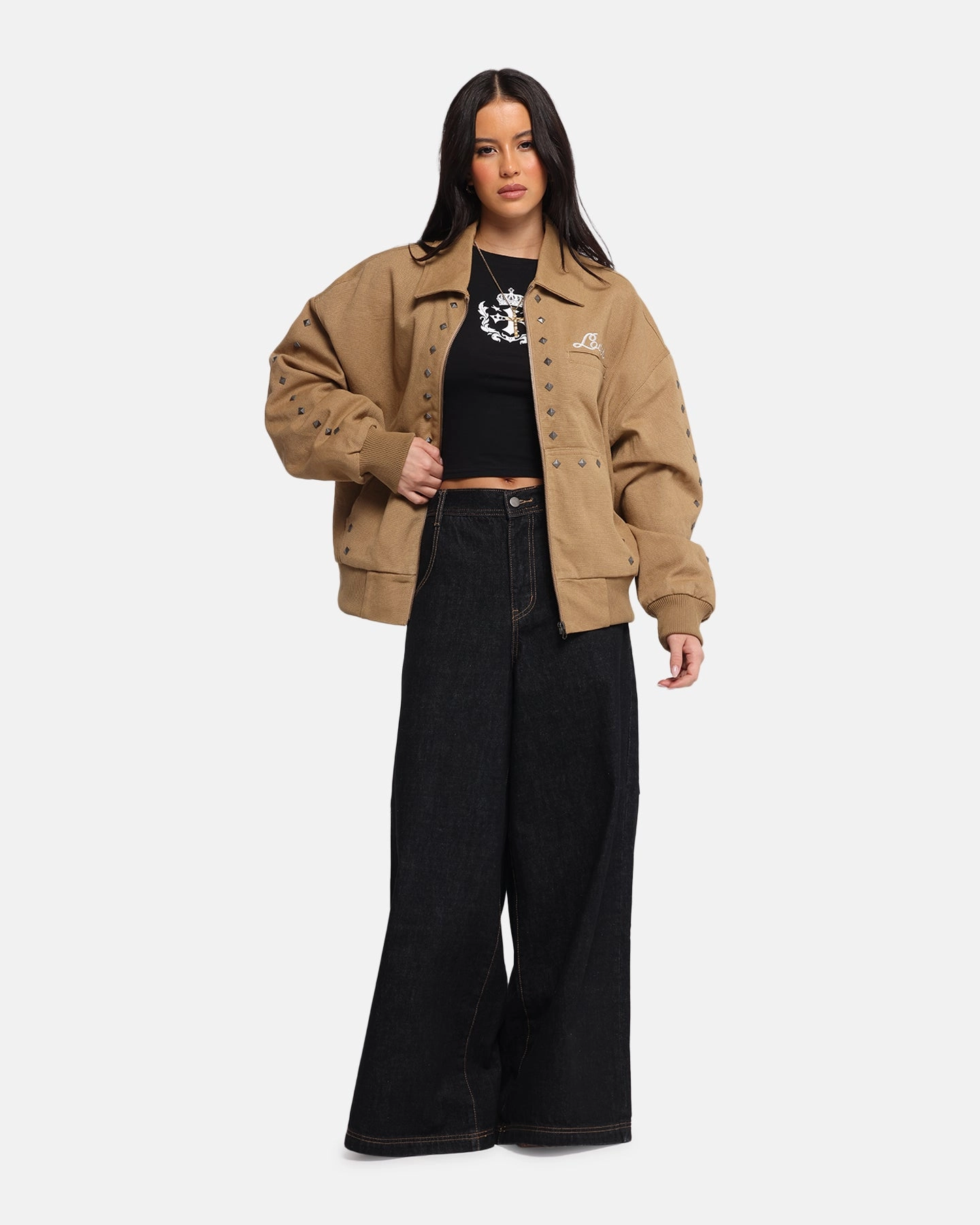 Loiter Chopper Work Jacket Tan LightweightFabric