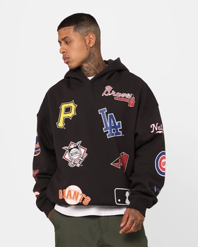 Majestic Athletic MLB League Patch Hoodie Black Hold