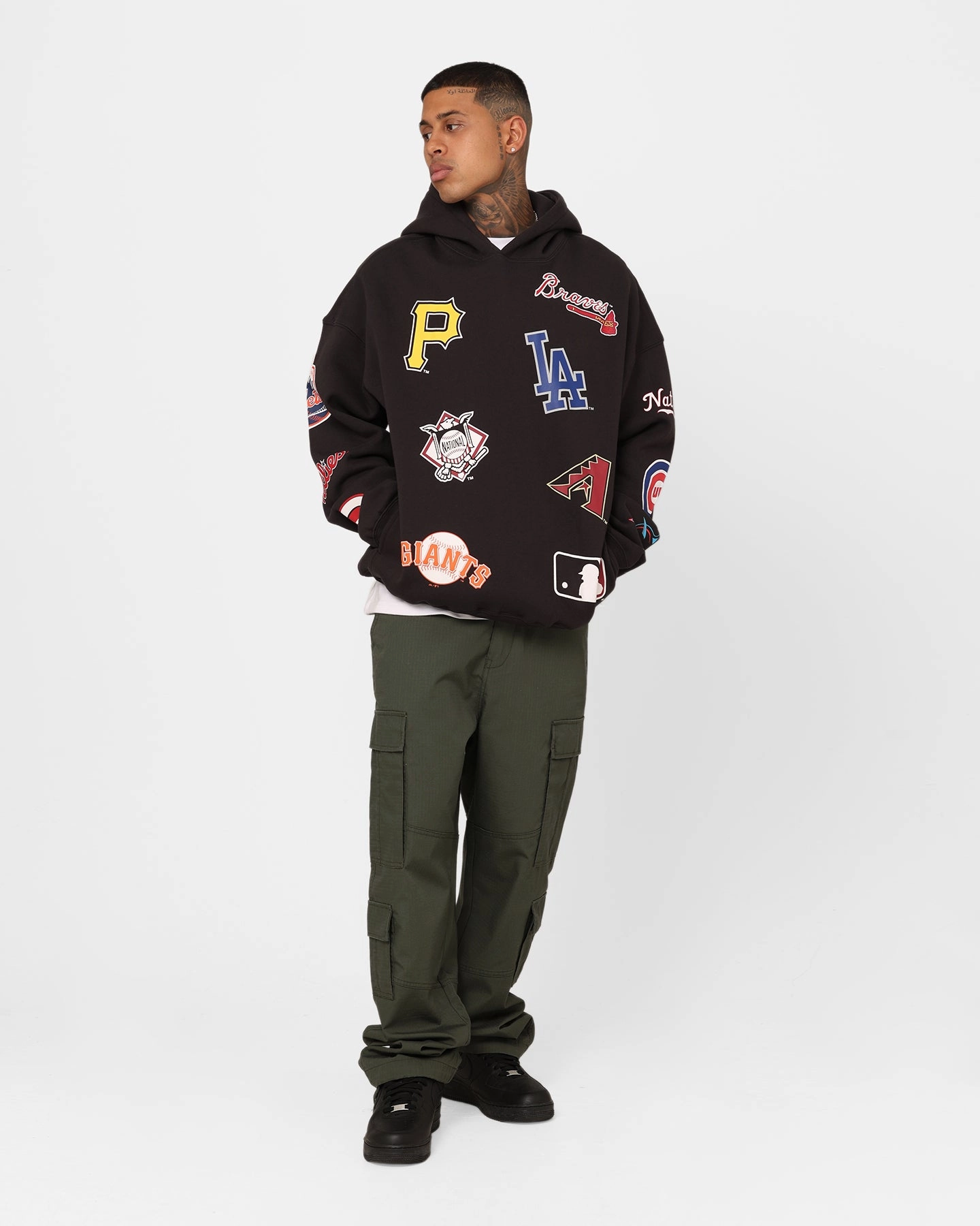 Hope Secure Storage Majestic Athletic MLB League Patch Hoodie Black