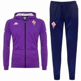 Temperature Regulation Tech Bonded Seamless Edges Fiorentina hooded presentation soccer tracksuit 2020/21 - Kappa