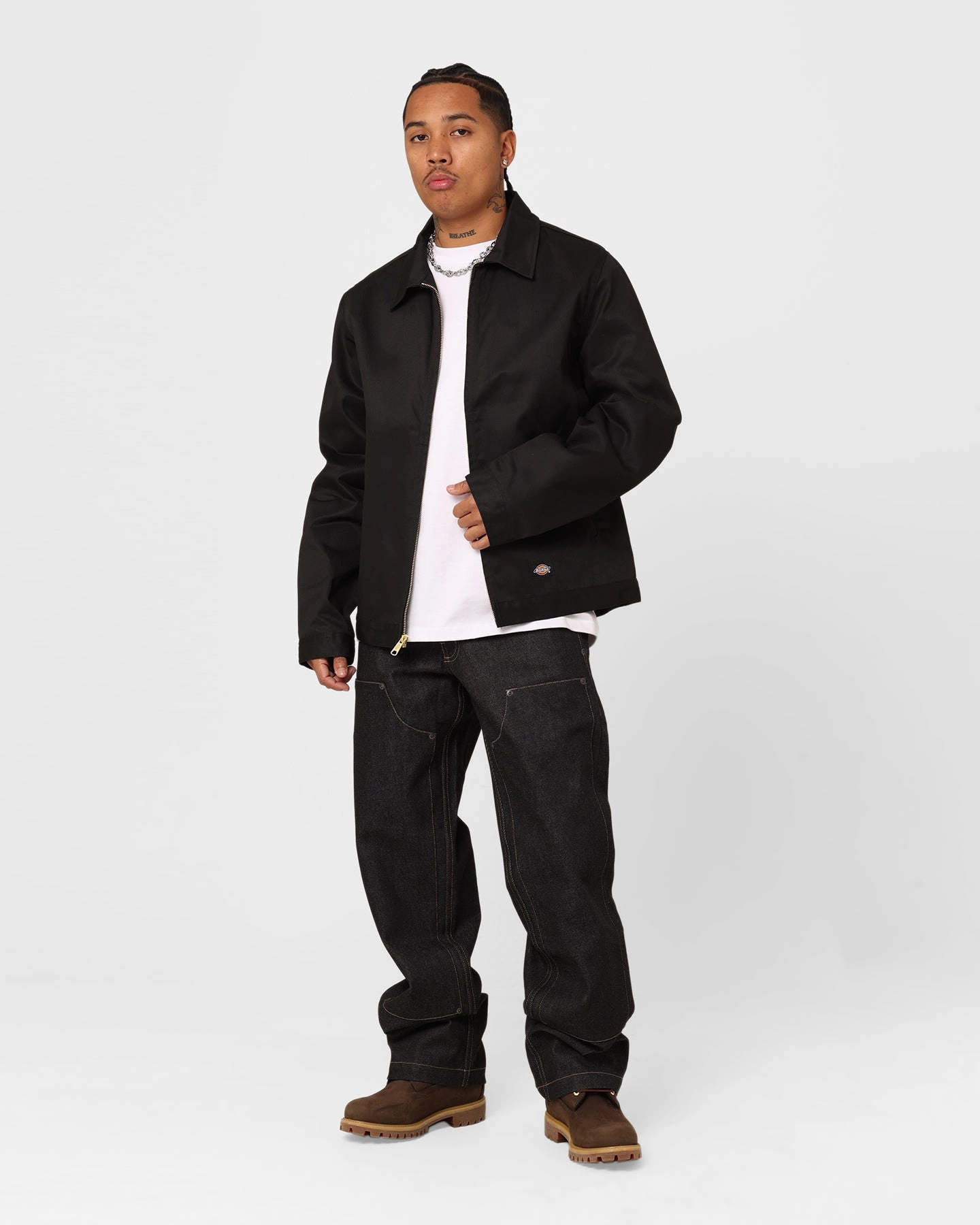 Hooded Version Dickies Unlined Eisenhower Jacket Black