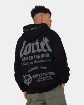 Loiter Void Multi Logo Hoodie Black/Charcoal Chemistry Cozy Jacket