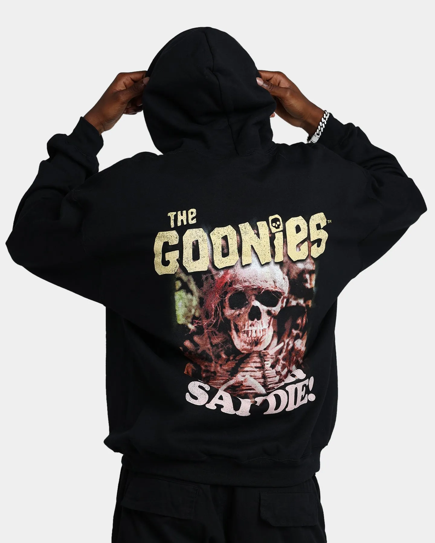 Goat Crew X The Goonies Goonies Hoodie Black Denim Non Restrictive Cut
