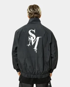snowy Relaxed Cut Saint Morta Alpha Homora Windbreaker Black/Silver
