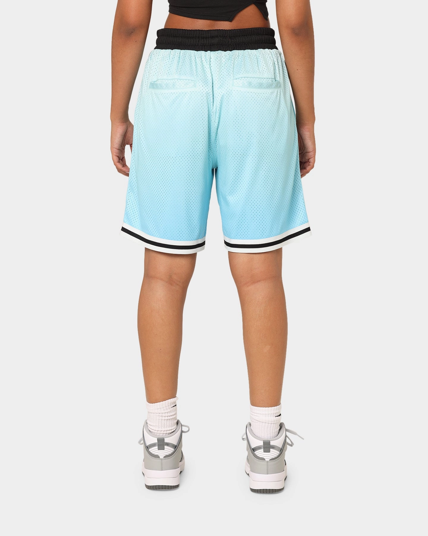 School Uniform Loiter Script Ball Shorts Blue