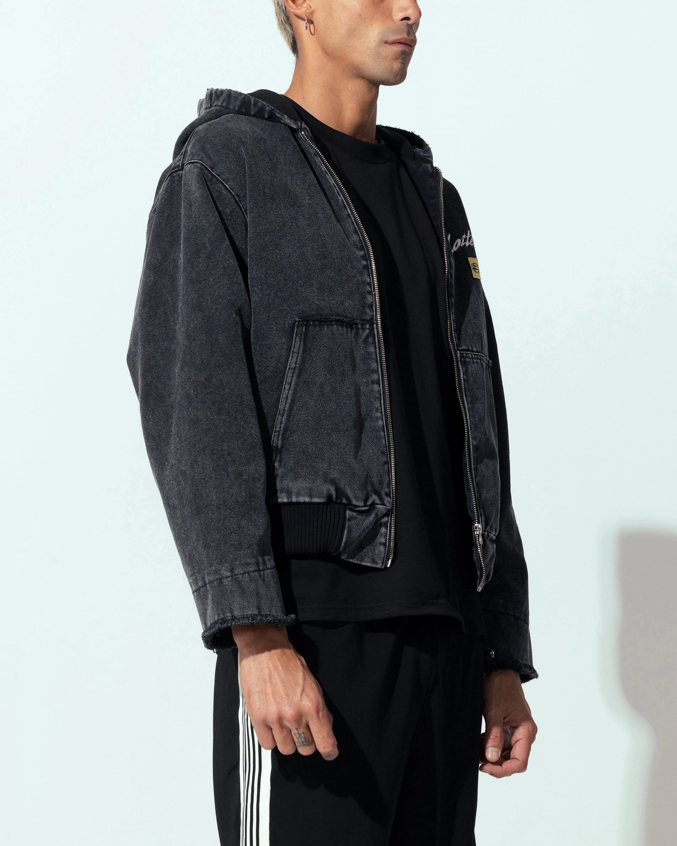 Loiter Workwear Zip Jacket Vintage Black hunters