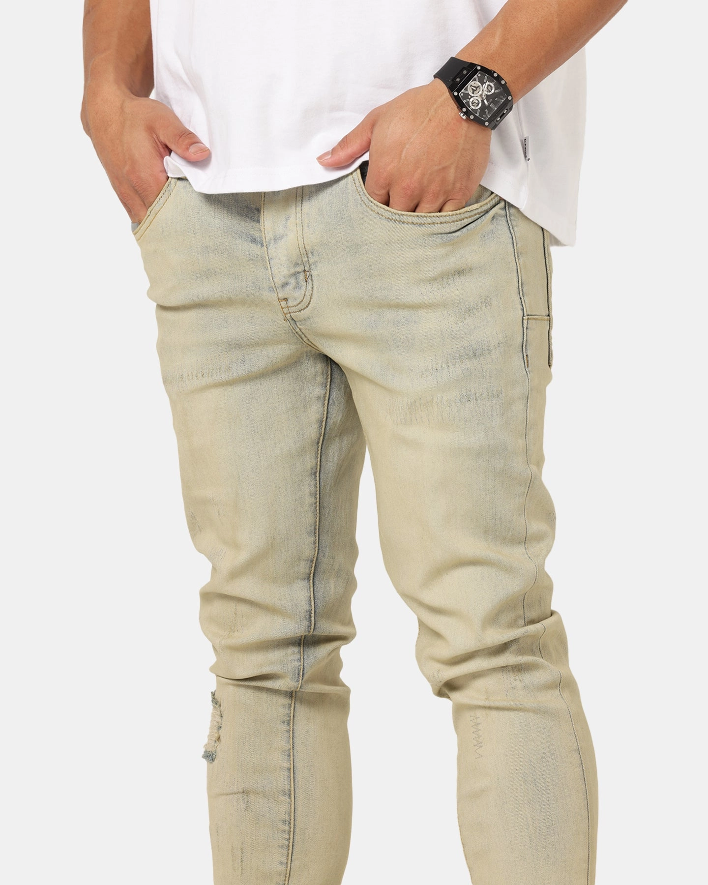 Saint Morta Antique Dynasty Jeans Light Blue Selvedge Detailing