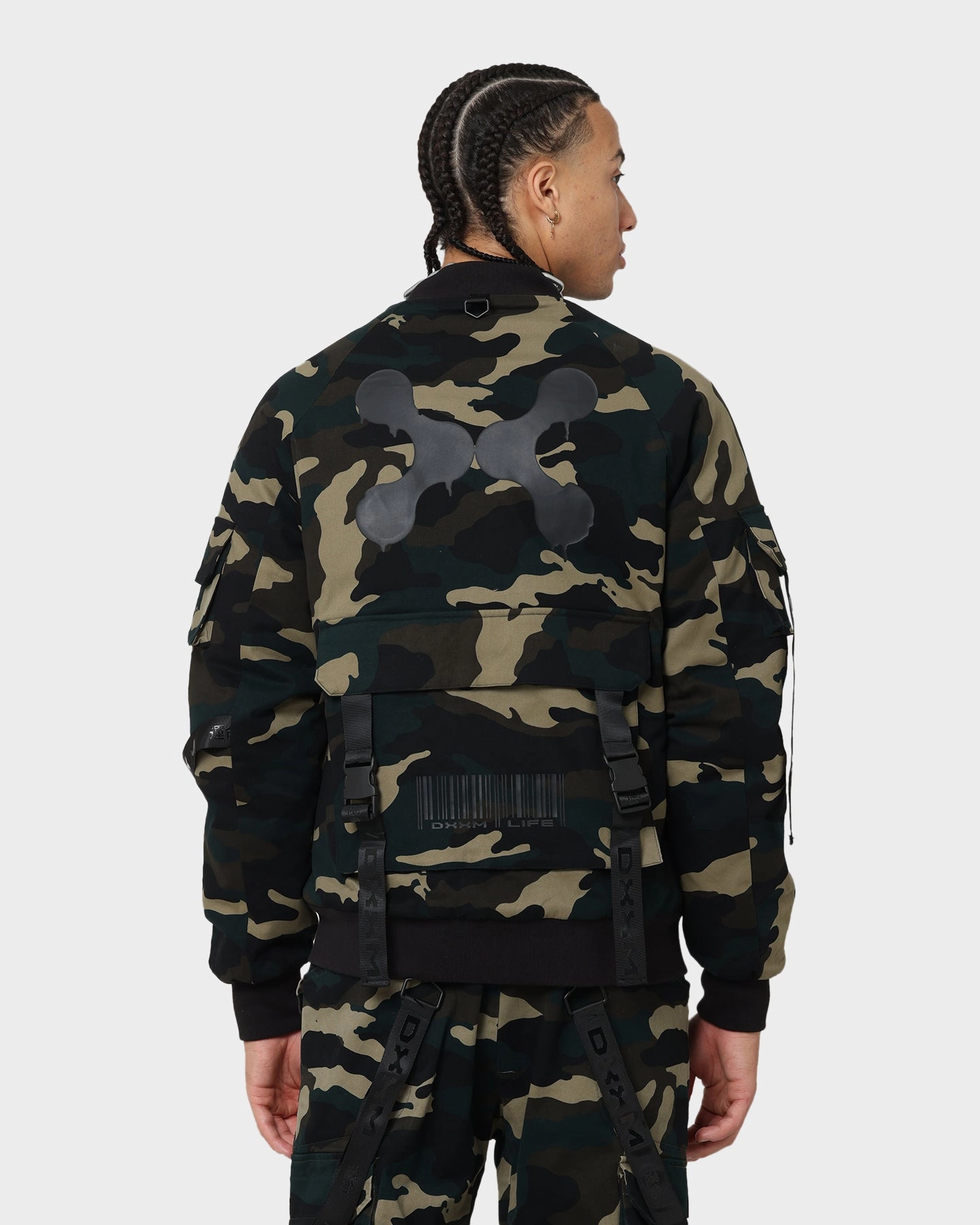 Hot Button Snap Conversion DXXMLIFE L-4 A Camo Utility BXmber Woodland Camo