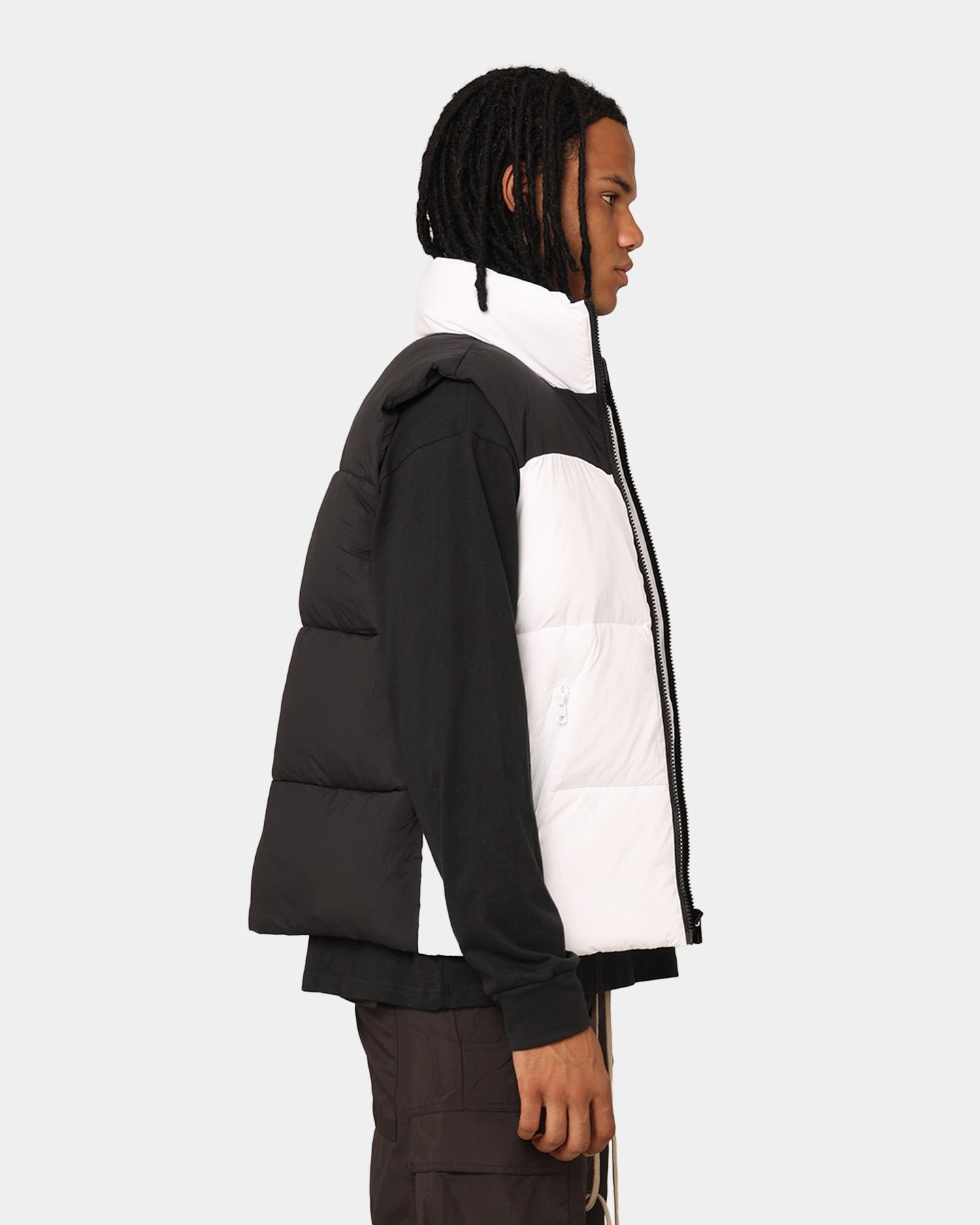 Calvin Klein Blocking Vest Bright White/Black Noise Free Fabric