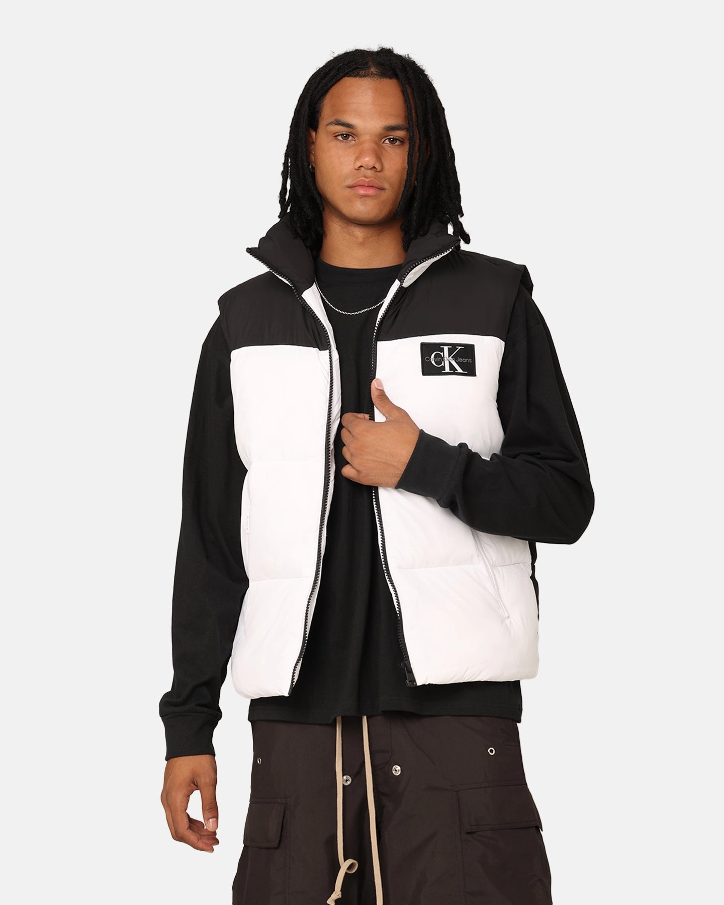 Position High-quality Calvin Klein Blocking Vest Bright White/Black