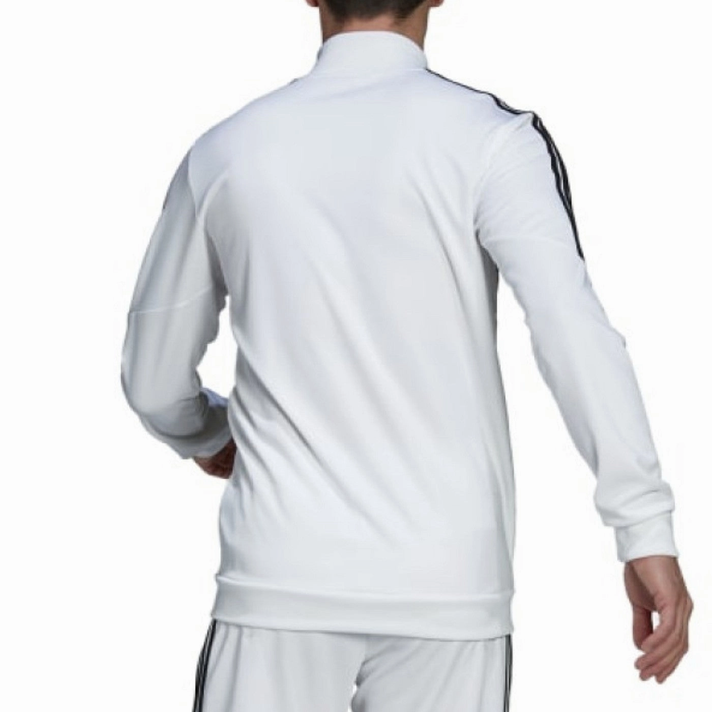Real Madrid white training bench Soccer tracksuit 2022/23 - Adidas Sustainable production Loose Fit