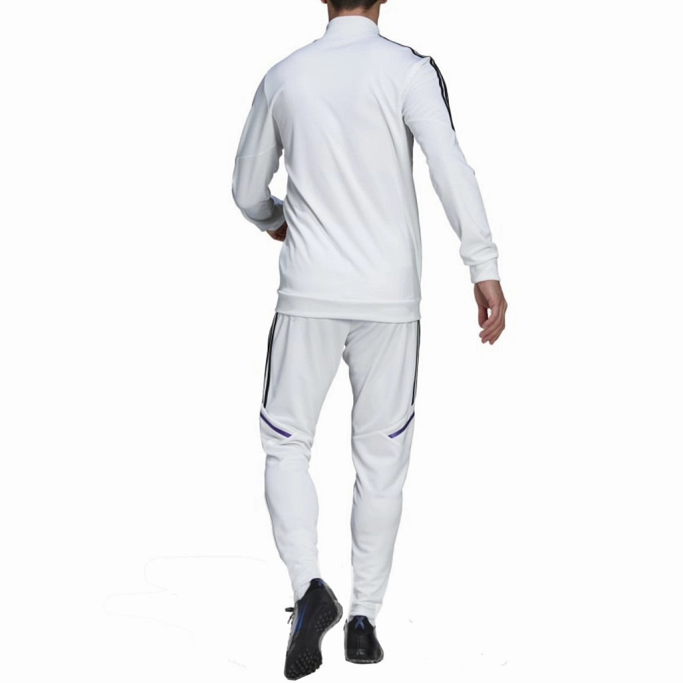 Real Madrid white training bench Soccer tracksuit 2022/23 - Adidas Endurance Activewear AbrasionResistant