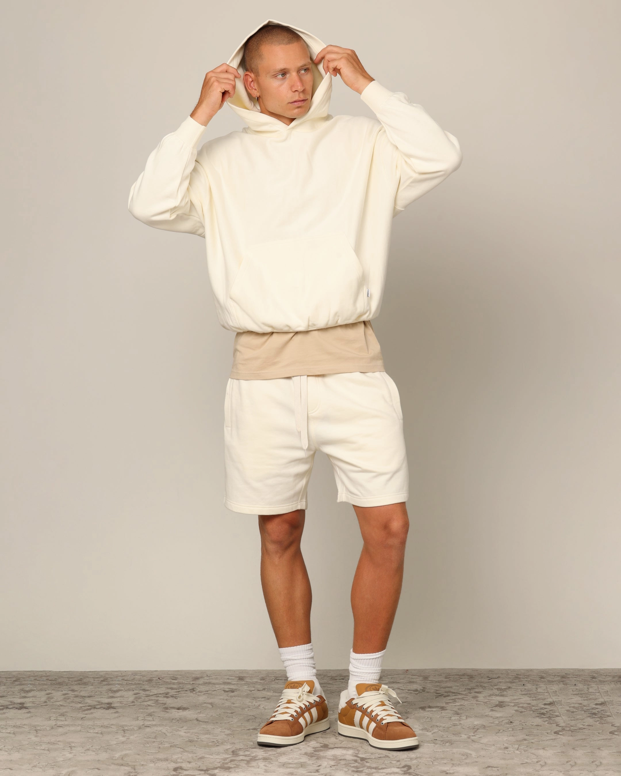 rayon fabric skiing gear Carr?? Blanc Classic Sweat Shorts Off White