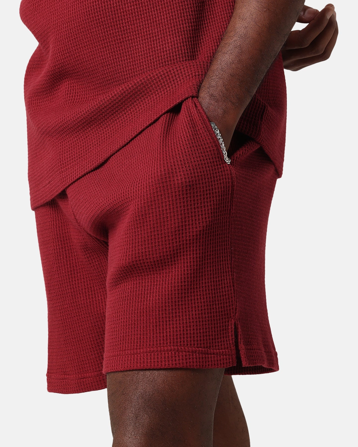 XXIII Ethan Knit Shorts Maroon Youth fashion