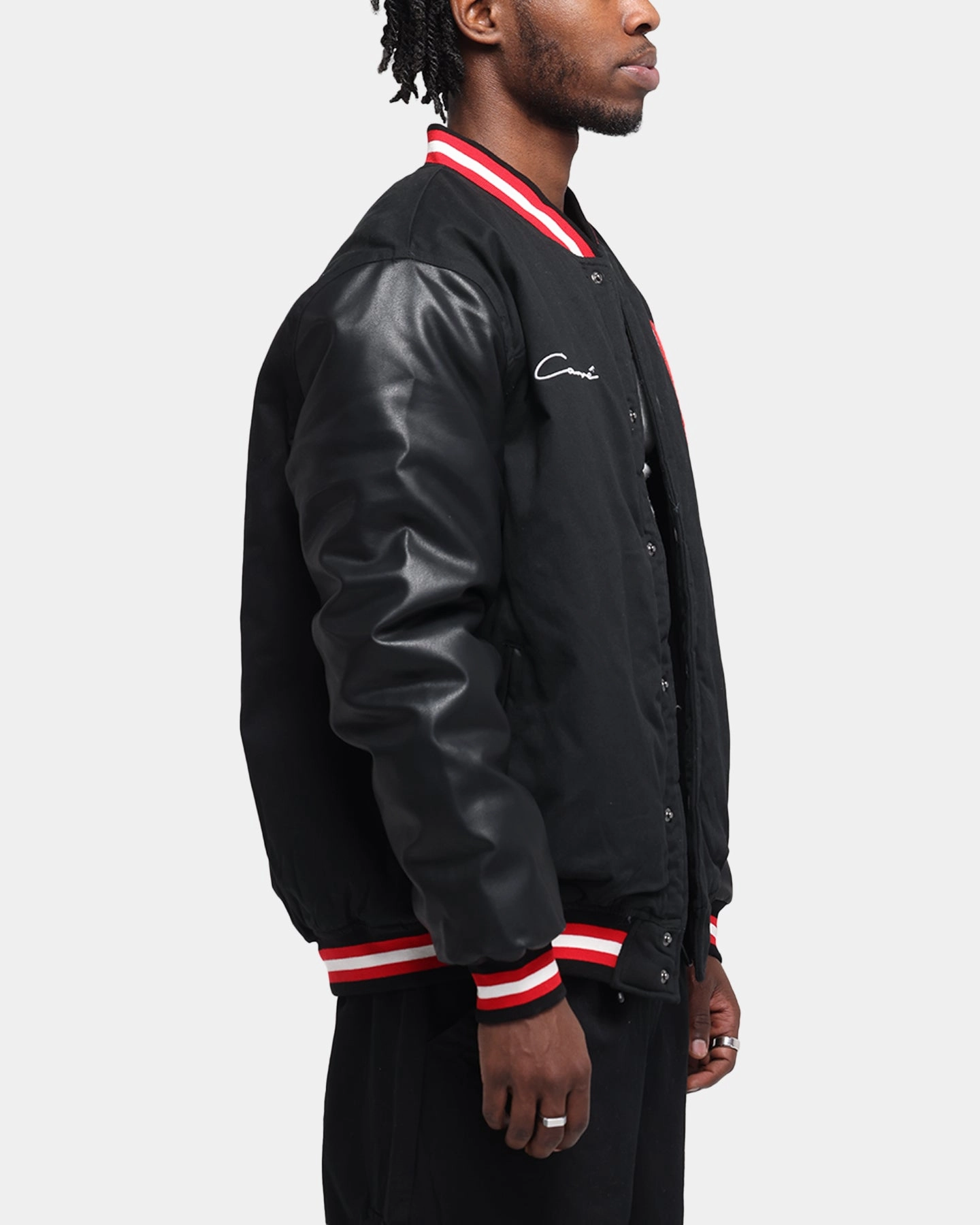 Carre MVP Varsity Jacket Black/Red Serve Trail Use