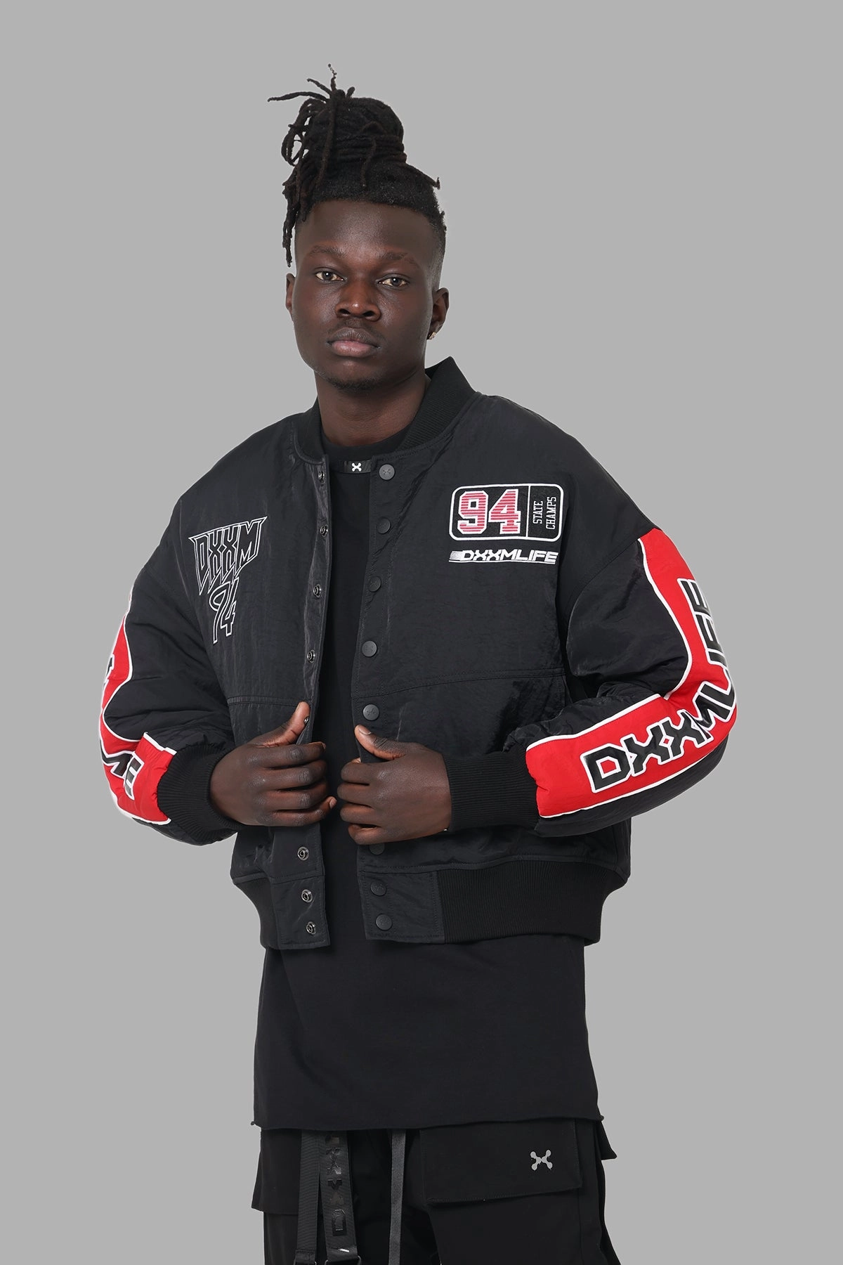 Side Pockets Storage DXXMLife L-5 DXXM Racing Jacket Black/Red