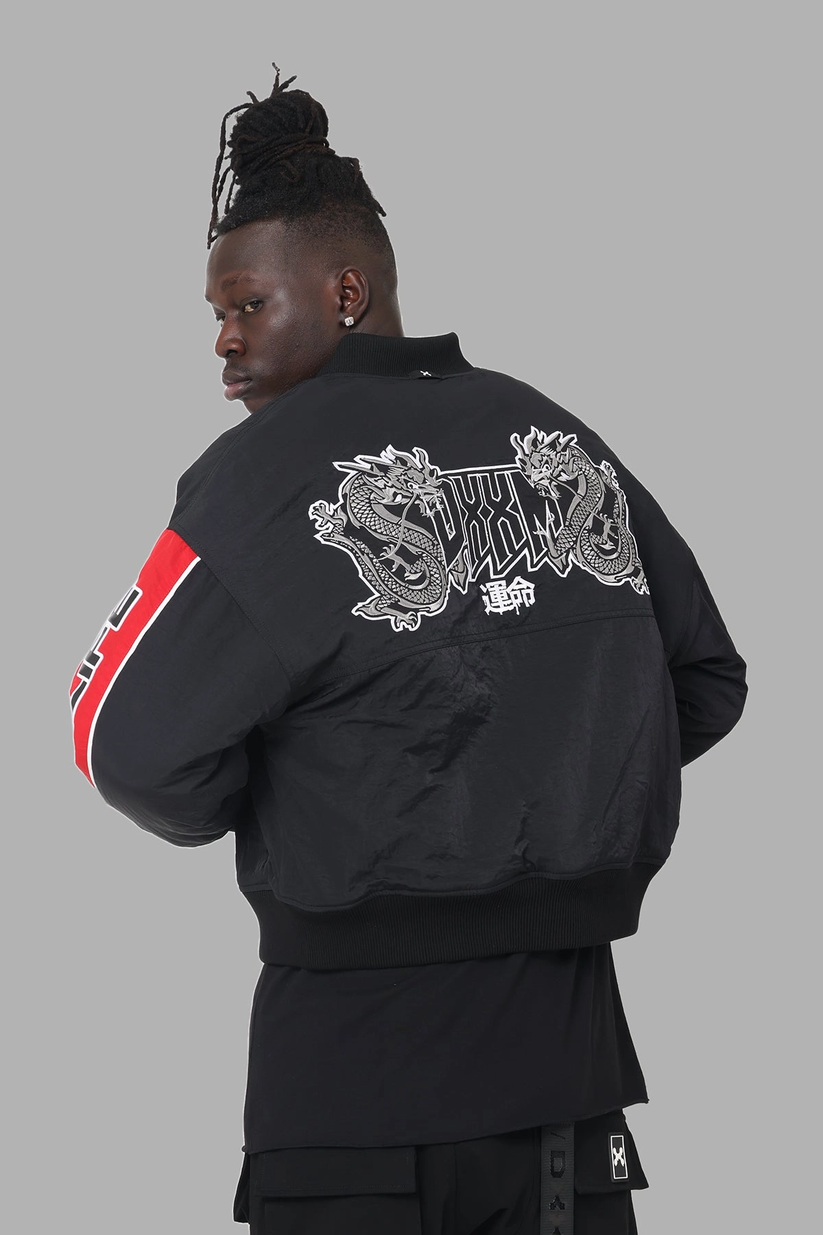 Slimming DXXMLife L-5 DXXM Racing Jacket Black/Red