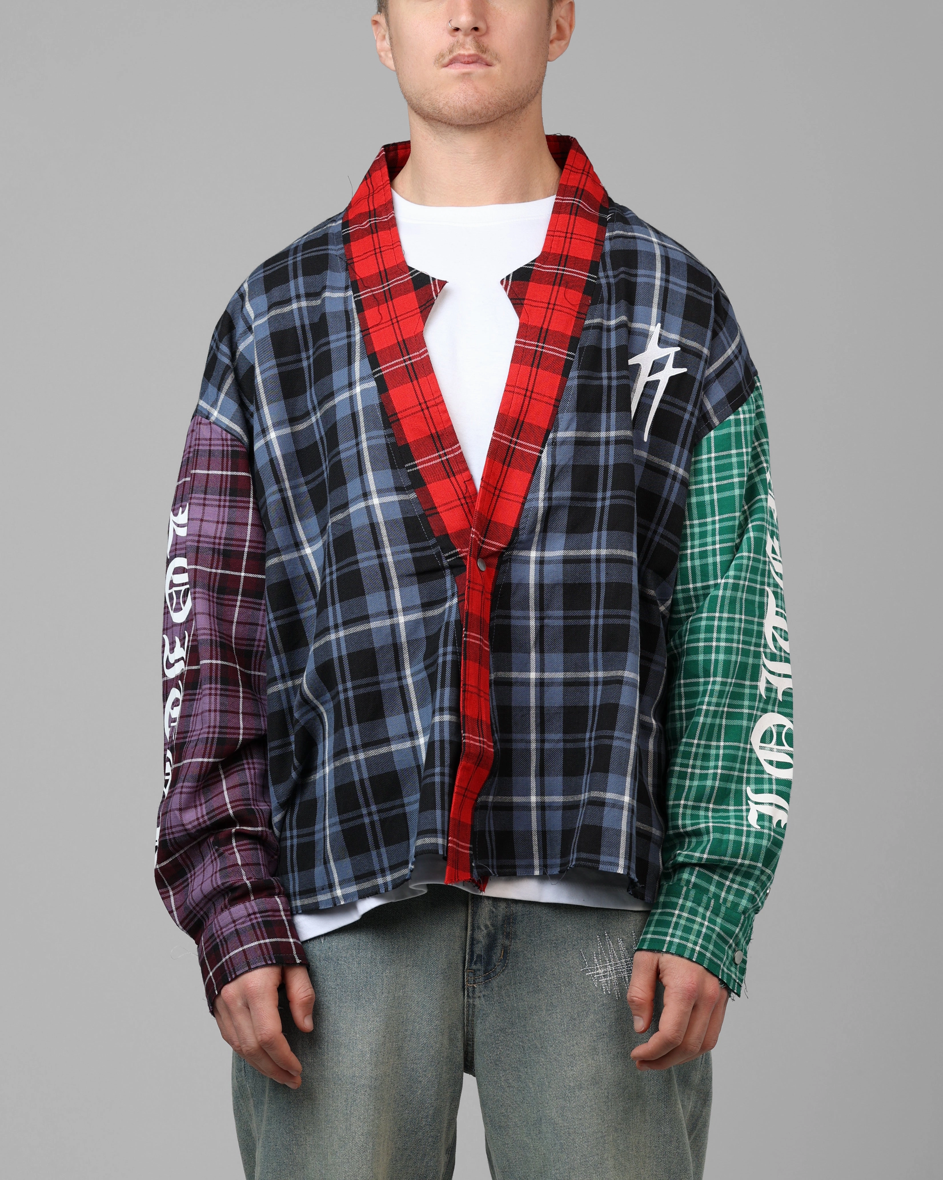 Promulgate heirloom Loiter Kimono Flannel Multi