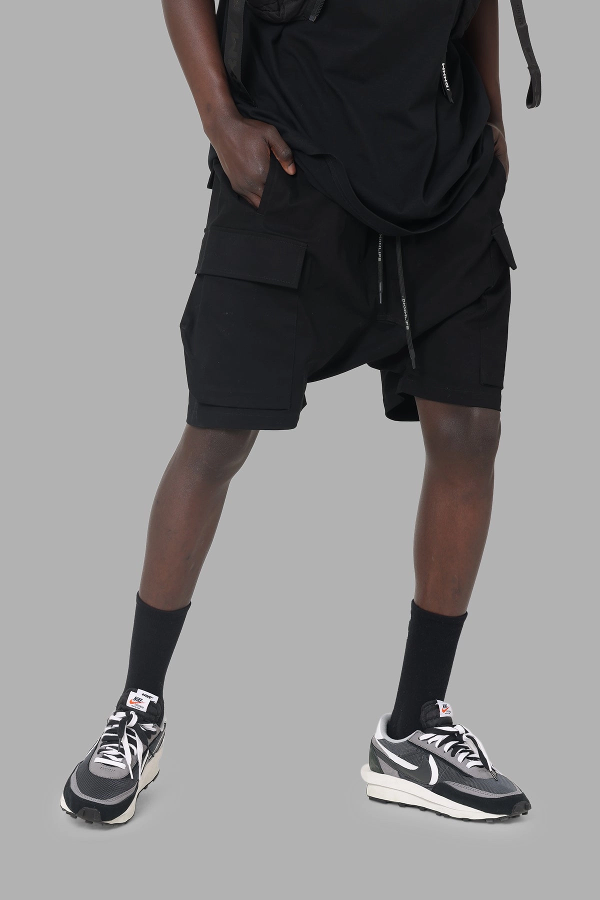 DXXMLife L-5 A Cargo Shxrt Black swim shorts