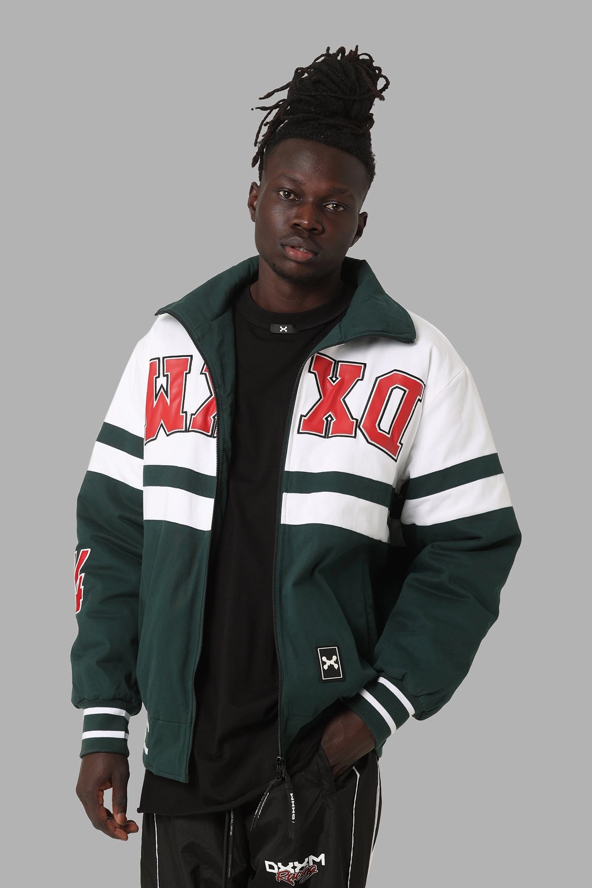 DXXMLife L-6 D Retrx Racing Jacket Dark Green Moisture Wicking Technology