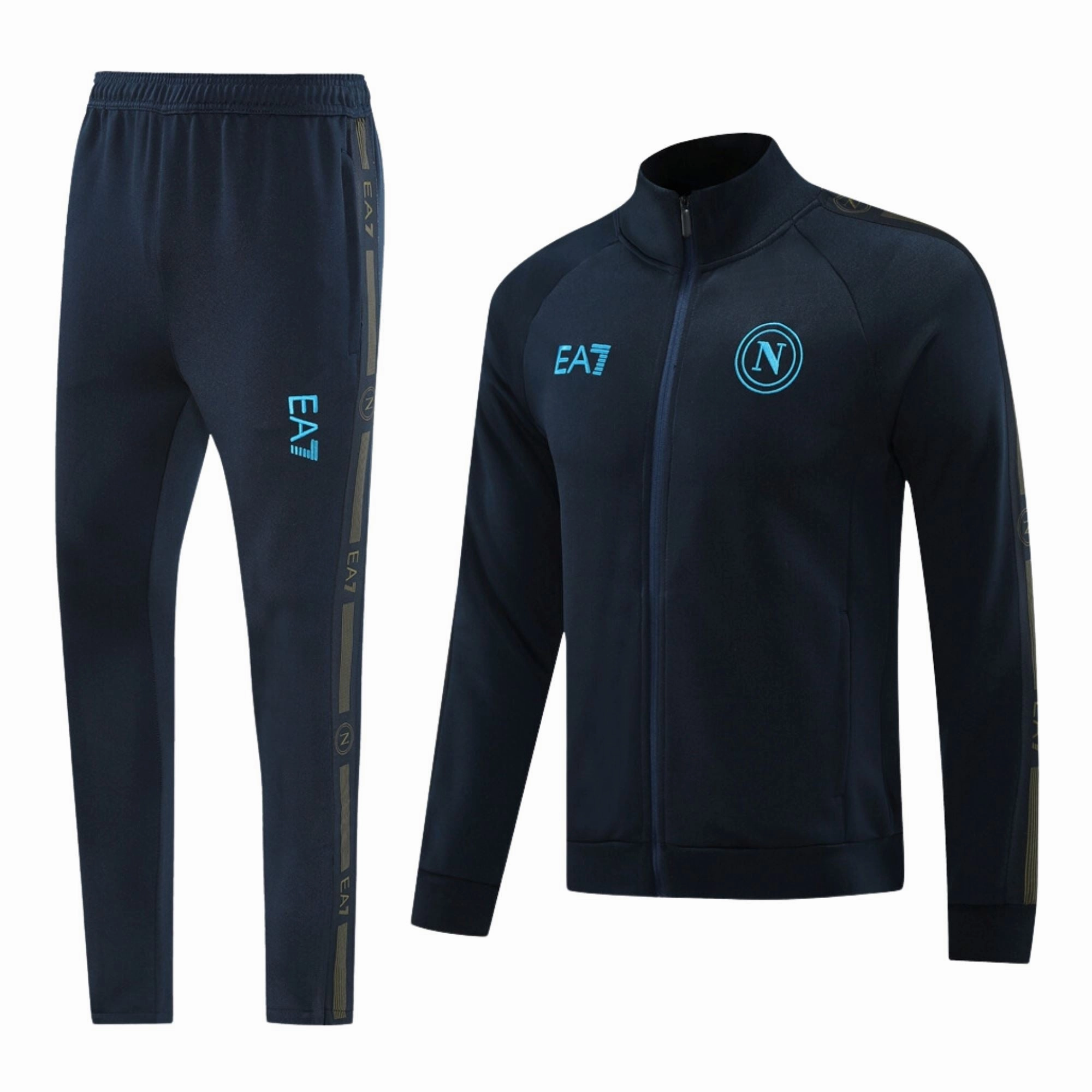 EA7 Napoli Navy Representation Tracksuit 24/25 Lightweight insulation ice rink