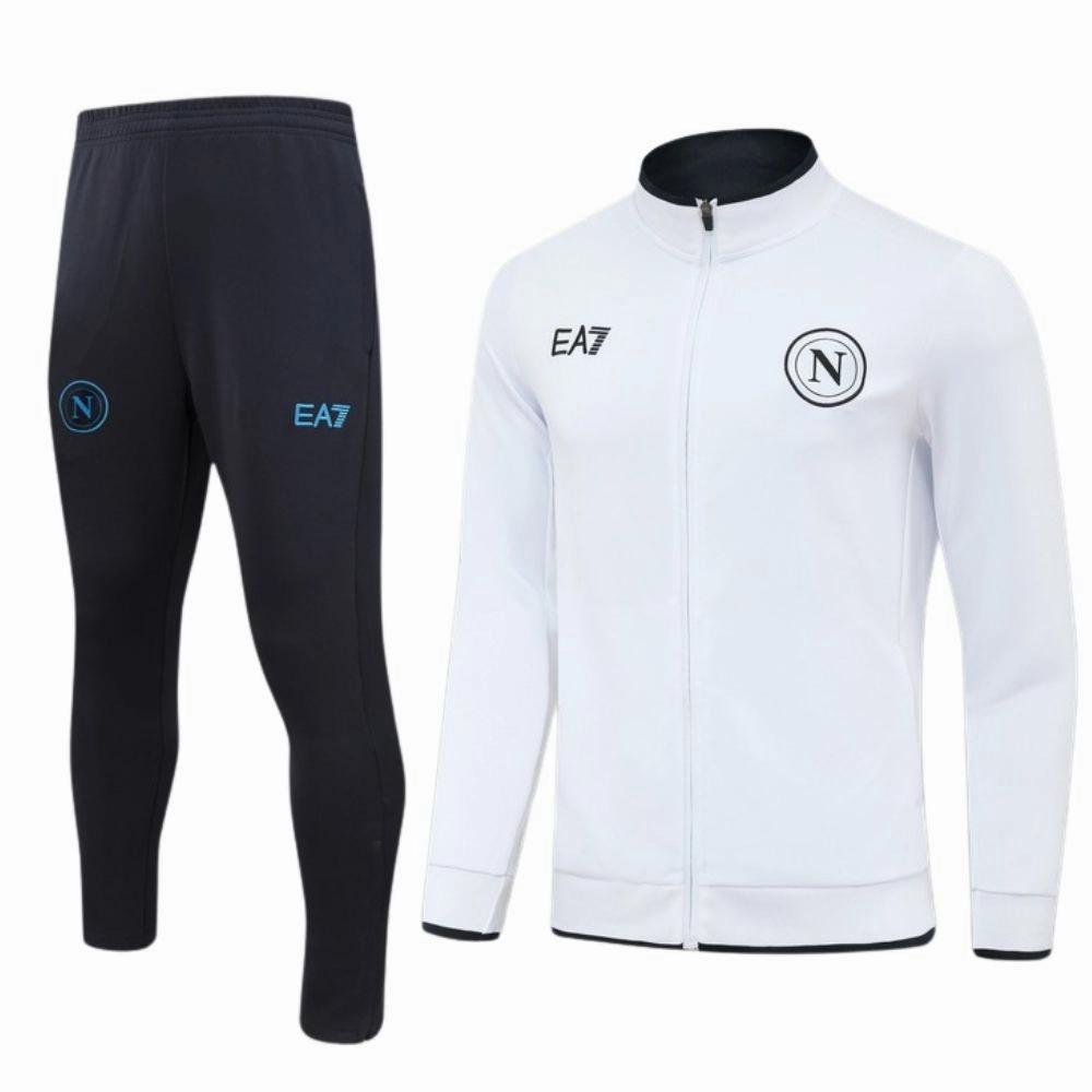 adhesive Non Restrictive Fit EA7 Napoli White Representation Tracksuit 23/24