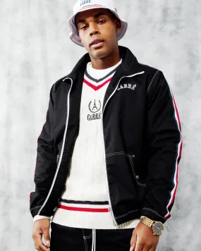 Quick Adjust Straps Carre Jog Track Jacket Black