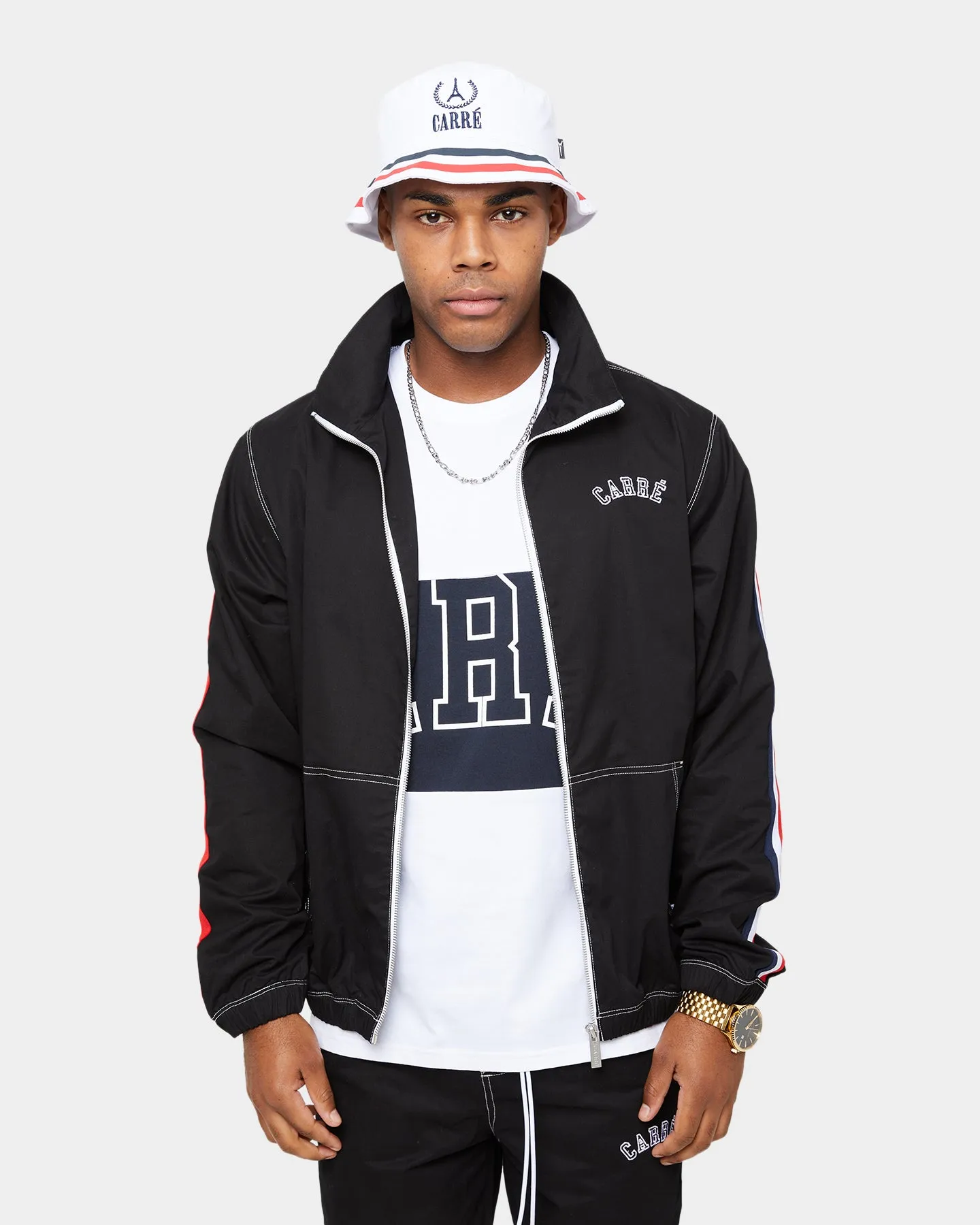 Carre Jog Track Jacket Black car