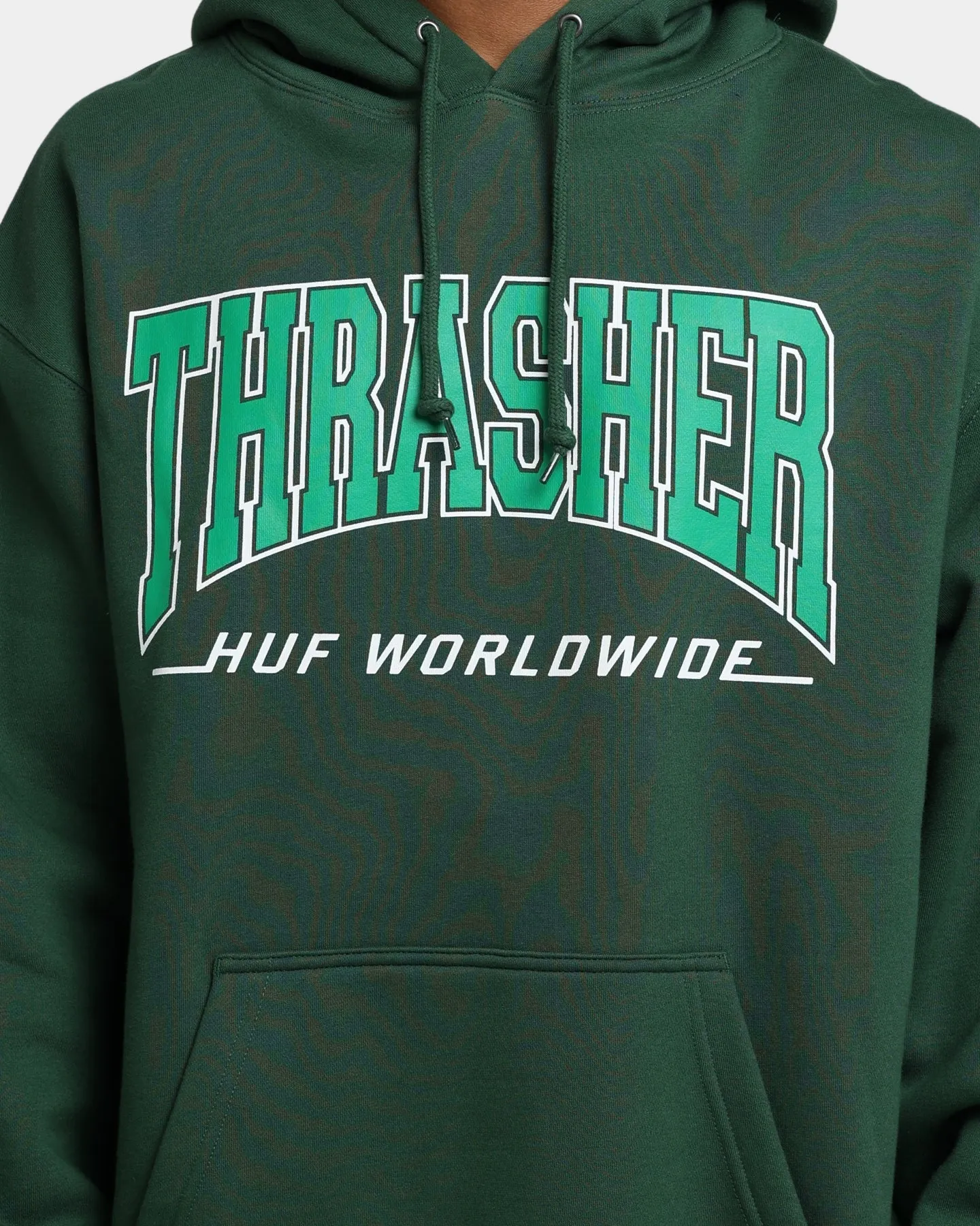 Consent HUF X Thrasher Bayview Pullover Hoodie Forest Green