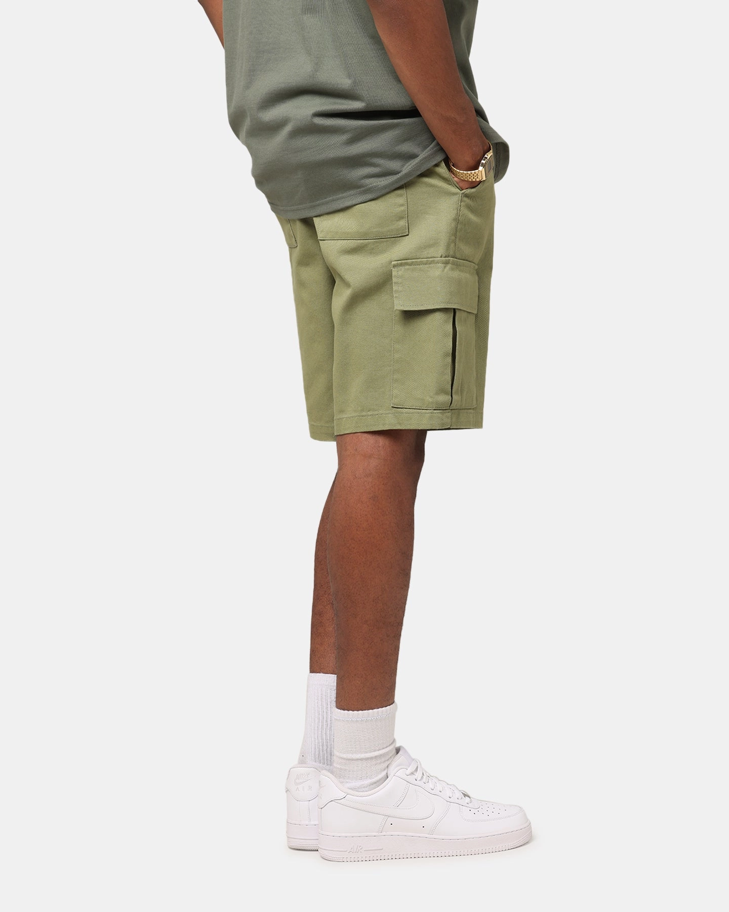 XXIII Jordy Cargo Shorts Olive Breathable Design Stretch Fabric