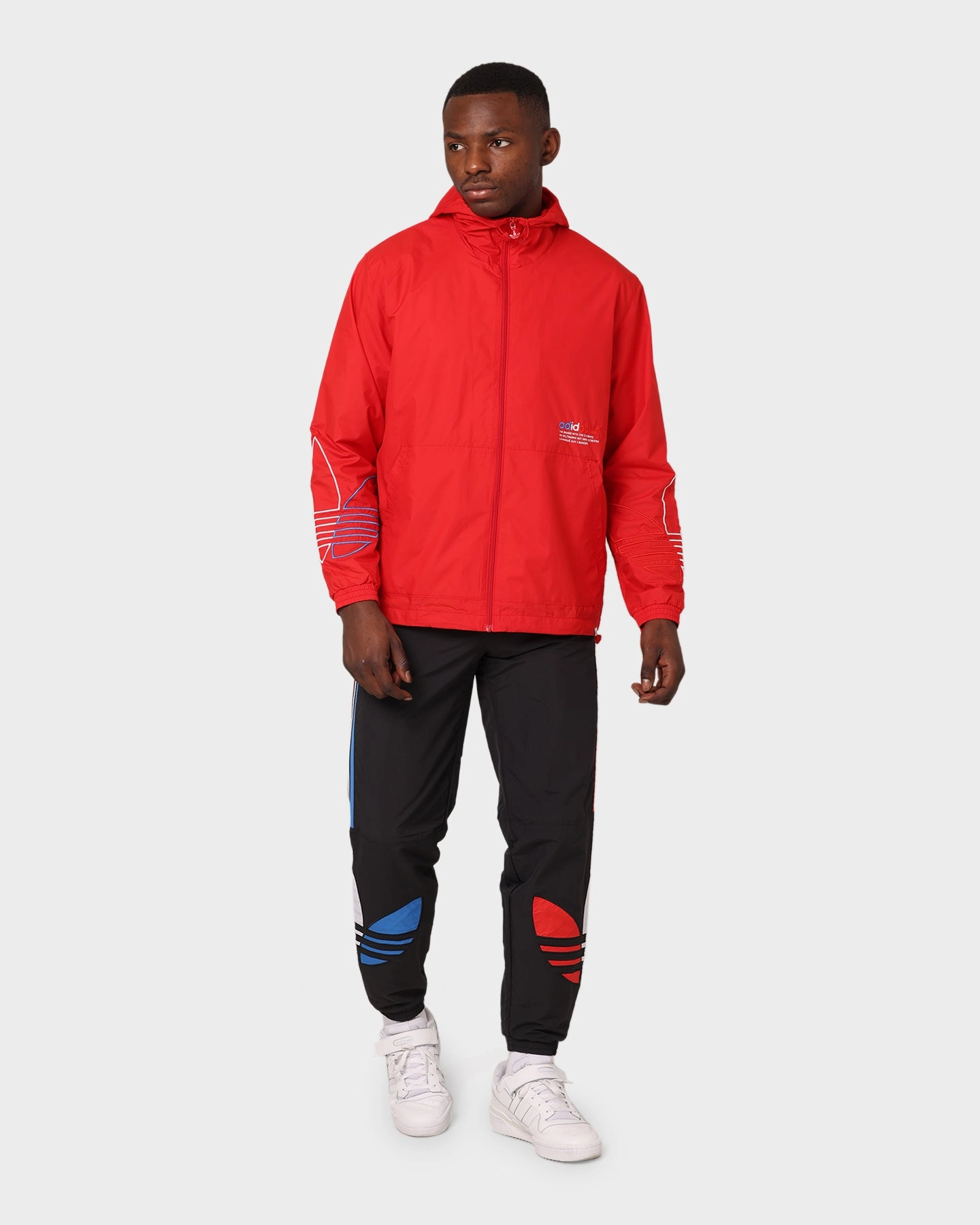 Adidas FTO Windbreaker Scarlet Bravery ConvertibleCollar