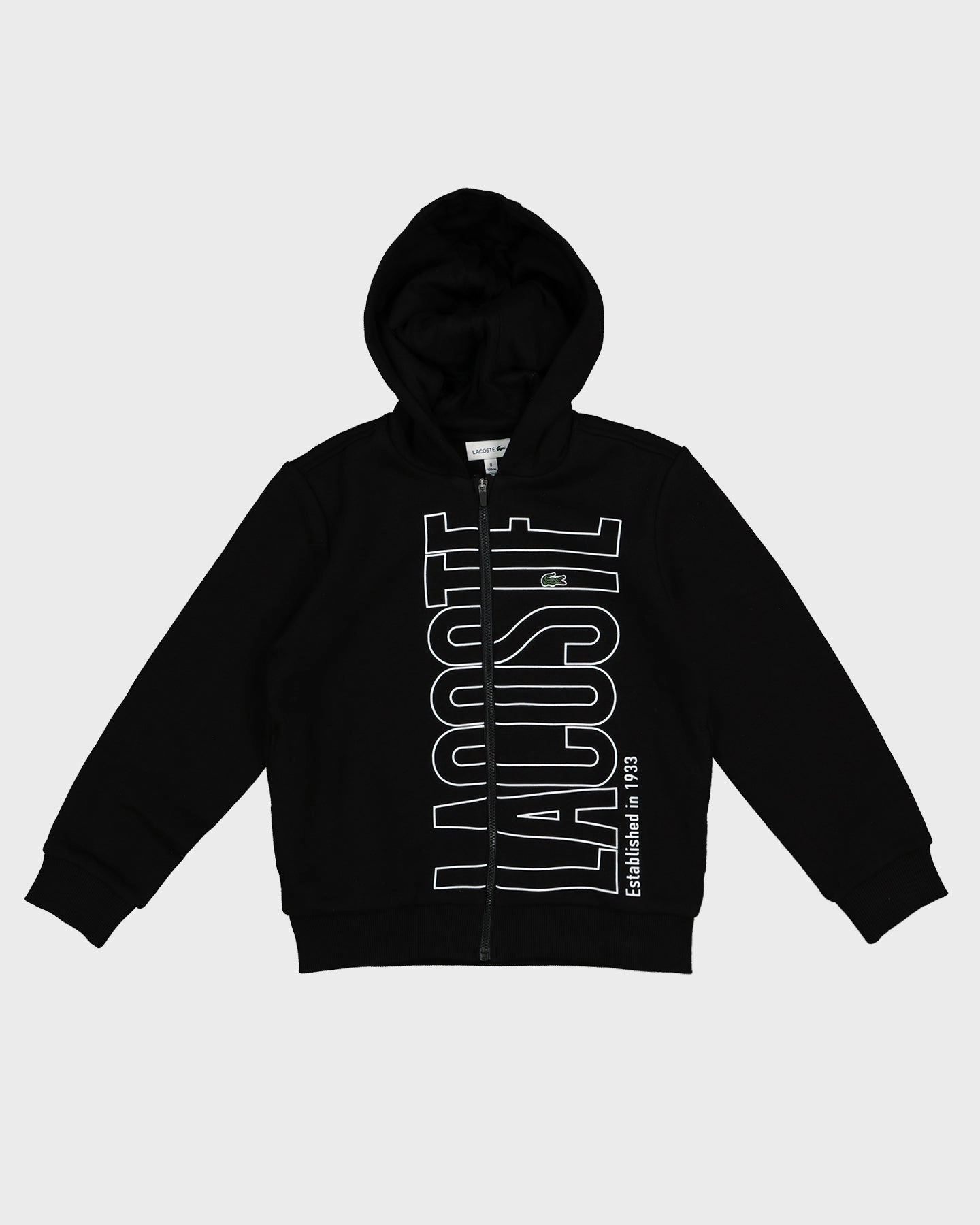 Discover Nail-polish Lacoste Kids' Active Print Zip Front Hoodie Black