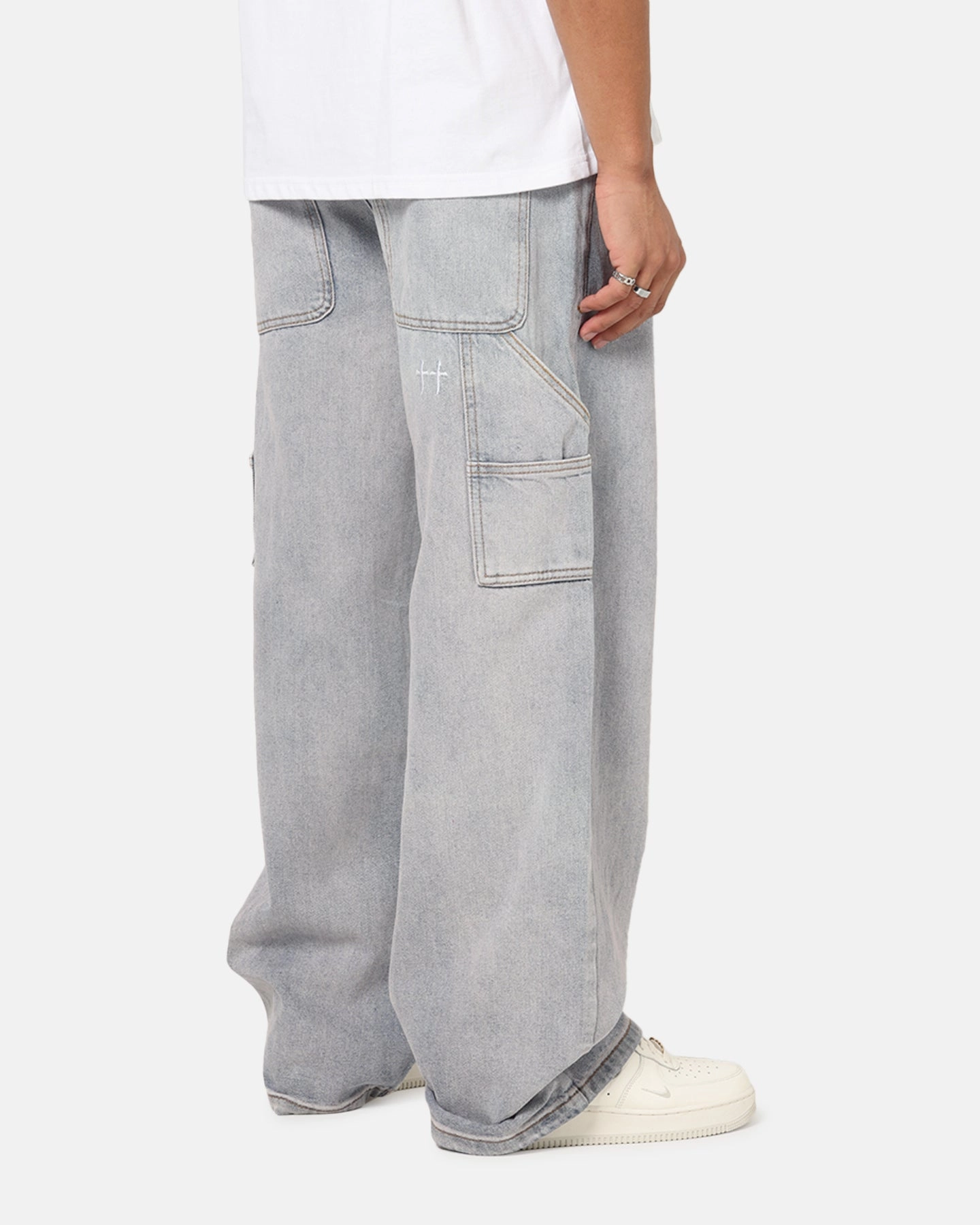 Dark wash Cozy Layer Saint Morta Amplus Vintage Jeans Washed Purple