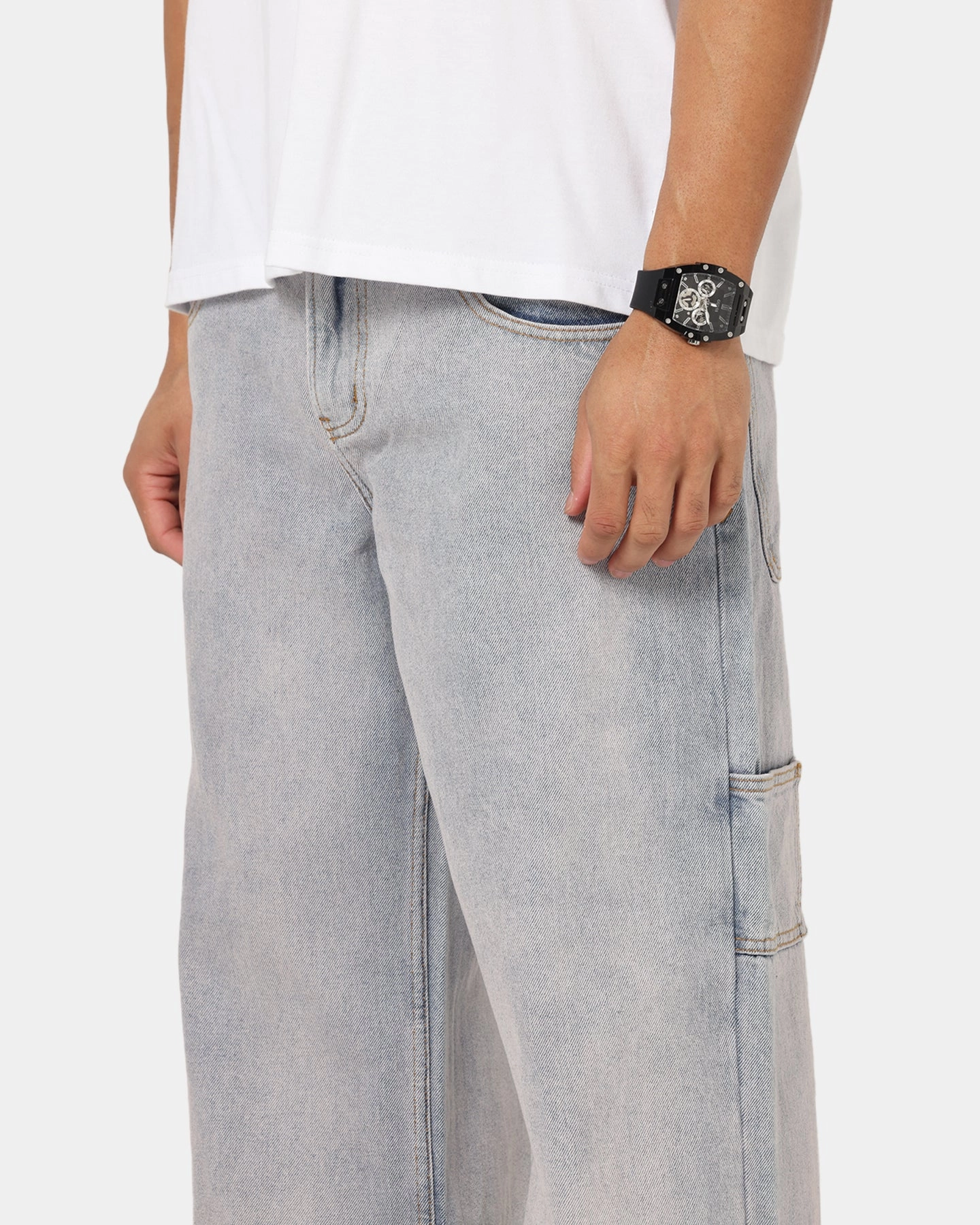 Odor Control Fabric Bonded Seam Technology Saint Morta Amplus Vintage Jeans Washed Purple