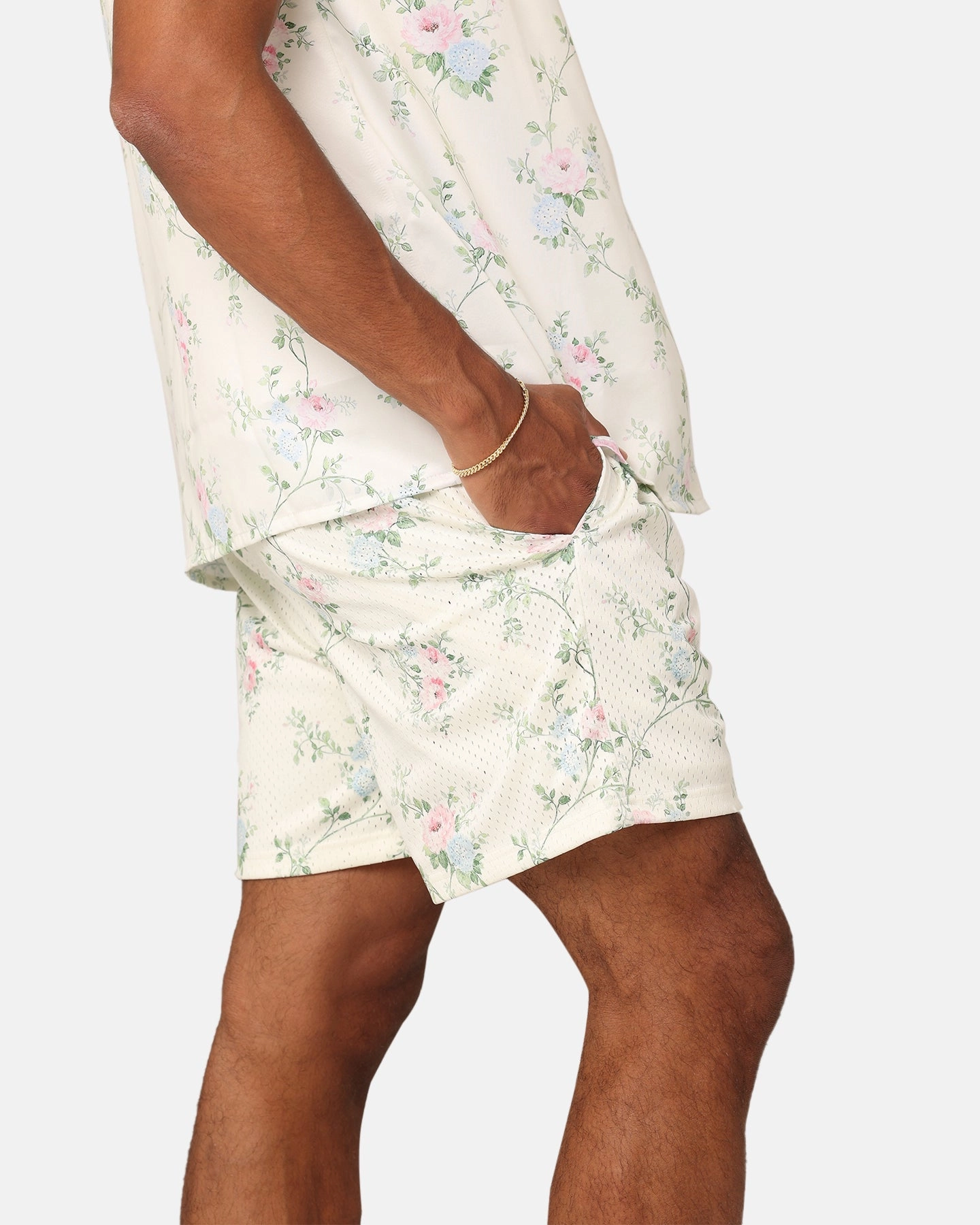 XXIII Anthony Mesh Shorts Cream/Blue/Pink Active Design poolside gear