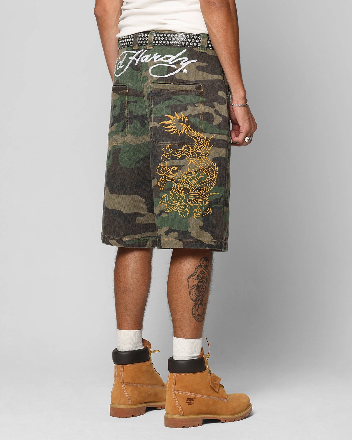 Ed Hardy Dragon Jorts Camo City Ready No Gap Waist