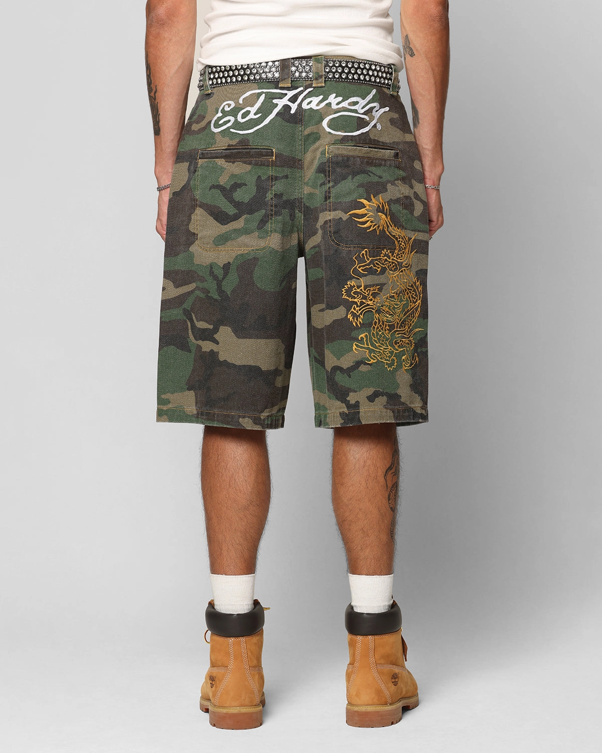 HypoallergenicMaterial Ed Hardy Dragon Jorts Camo