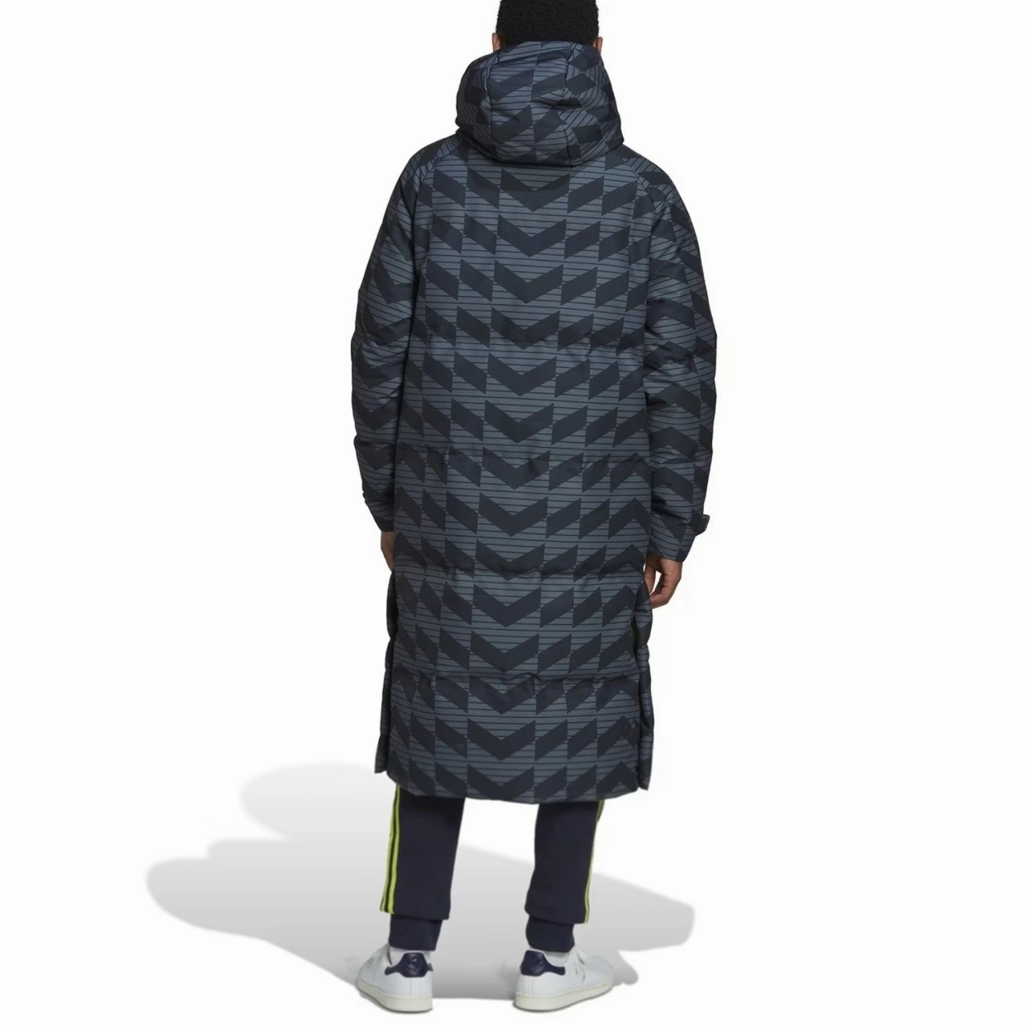 Manchester United padded down long jacket 2023 - Adidas RFID Odor Control Treatment