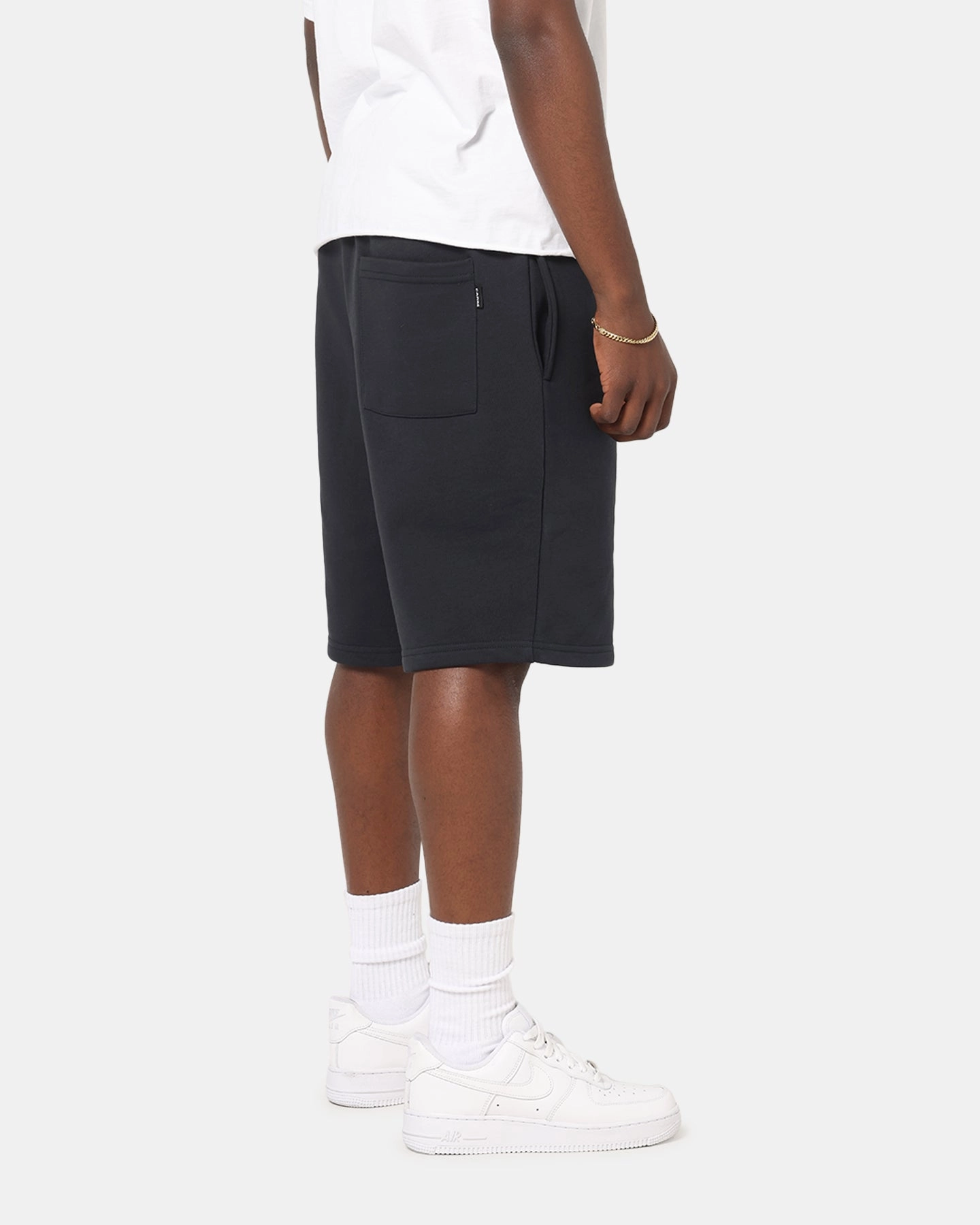 mid-rise Carre Premium Essentials Sweat Shorts Steel/Black
