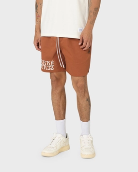 FoldOverClosure Zipper pockets Carre Tourbillion LP Shorts Brick