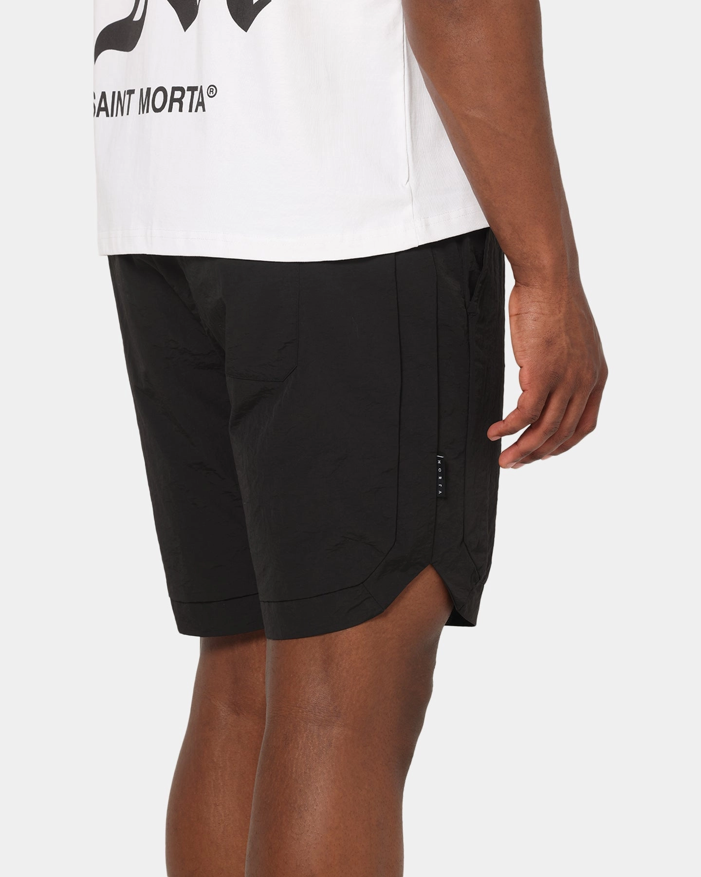 Saint Morta Lucius Shorts Black/Pink Sporty Vibes