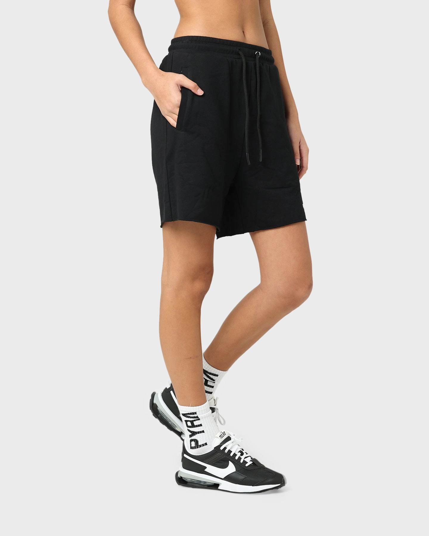 Color Variety PYRA Women's Tahoe Fleece Shorts Black