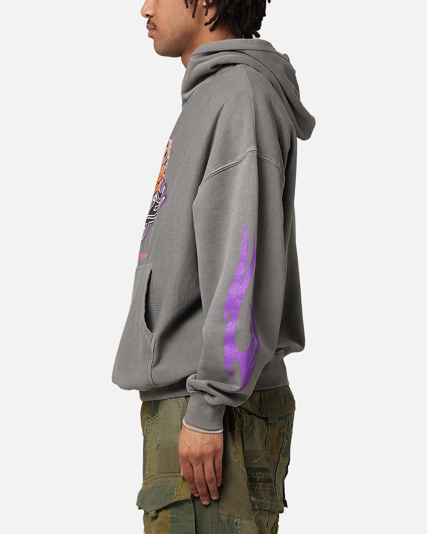 Loiter Rip N Dip Hoodie Washed Charcoal Participate