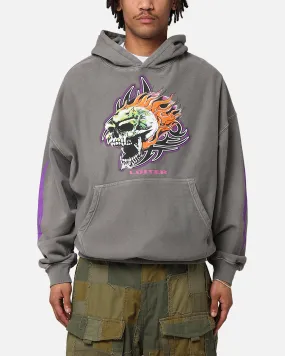 Loiter Rip N Dip Hoodie Washed Charcoal Period Rugged Layering