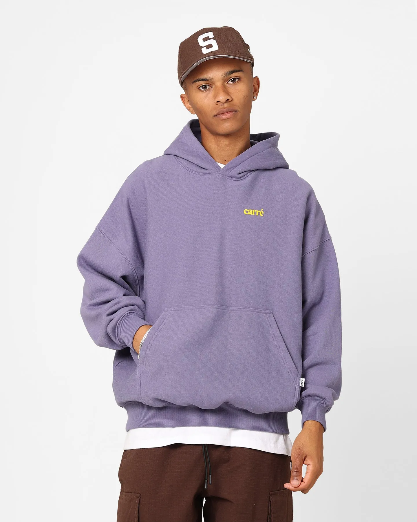 Carre Petal Oversized Hoodie Purple anti static