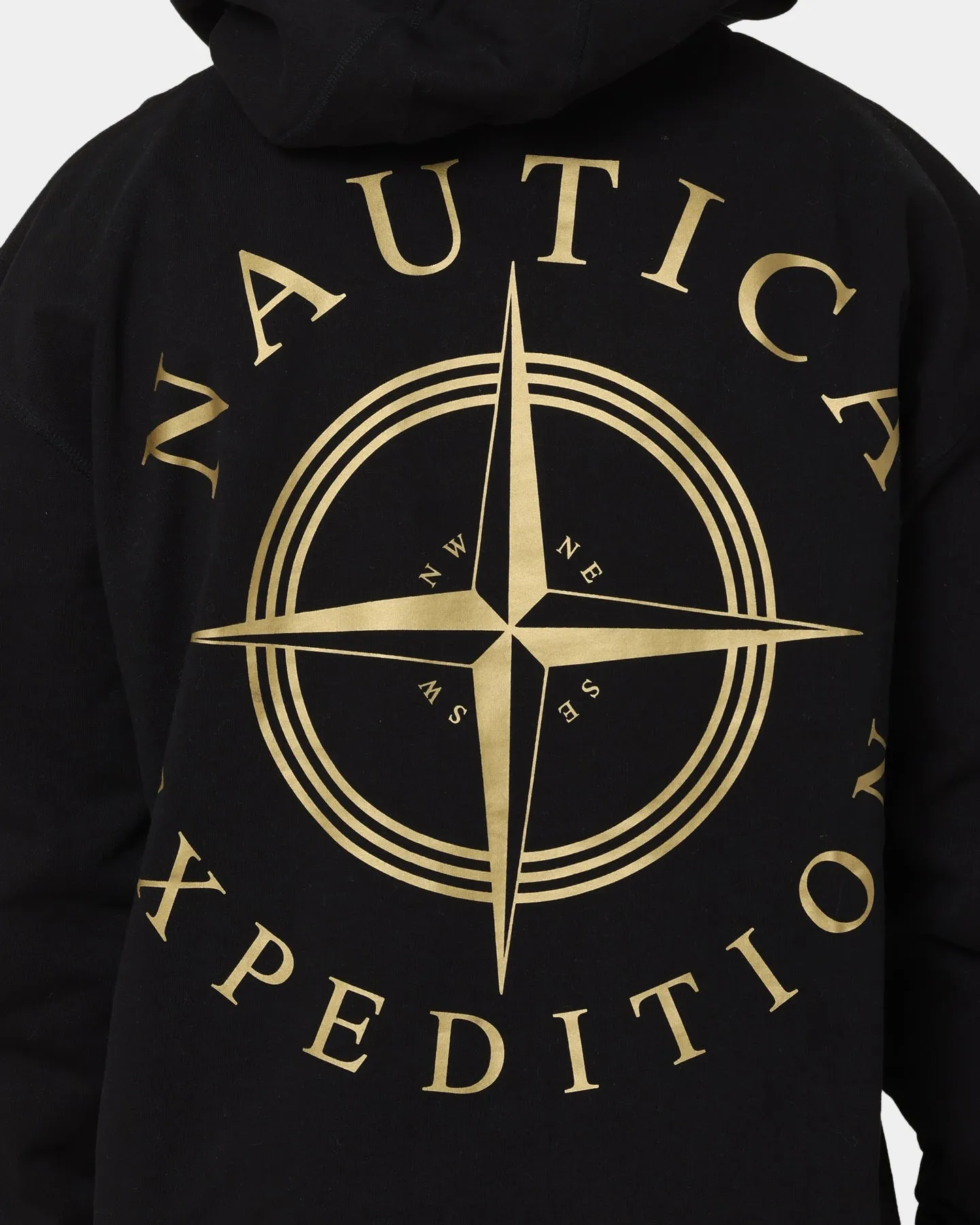 Nautica Pacific Hoodie Black/Gold MoistureWicking Appointment