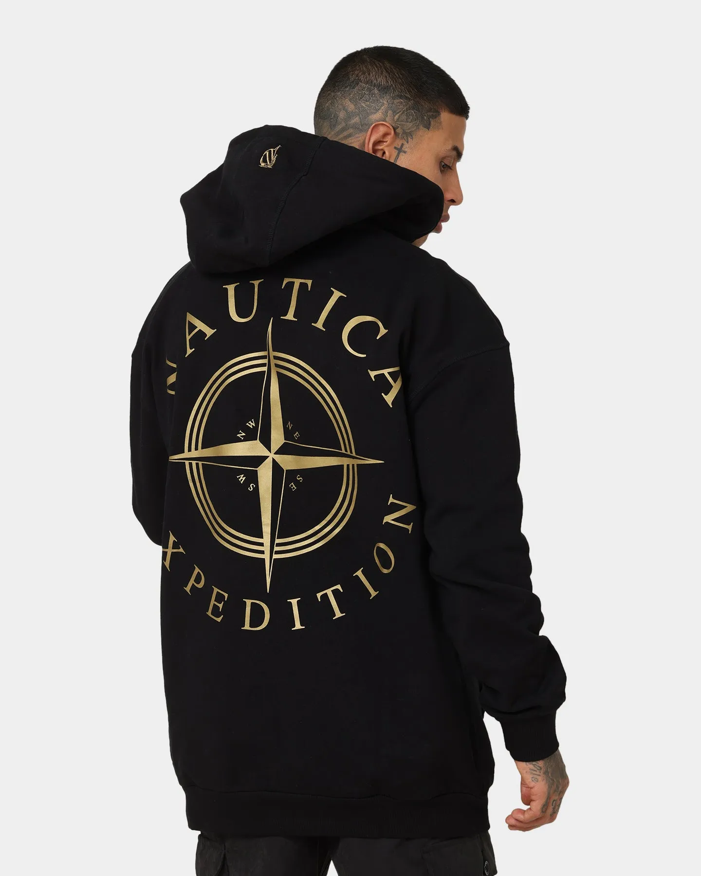 Nautica Pacific Hoodie Black/Gold Record Generosity