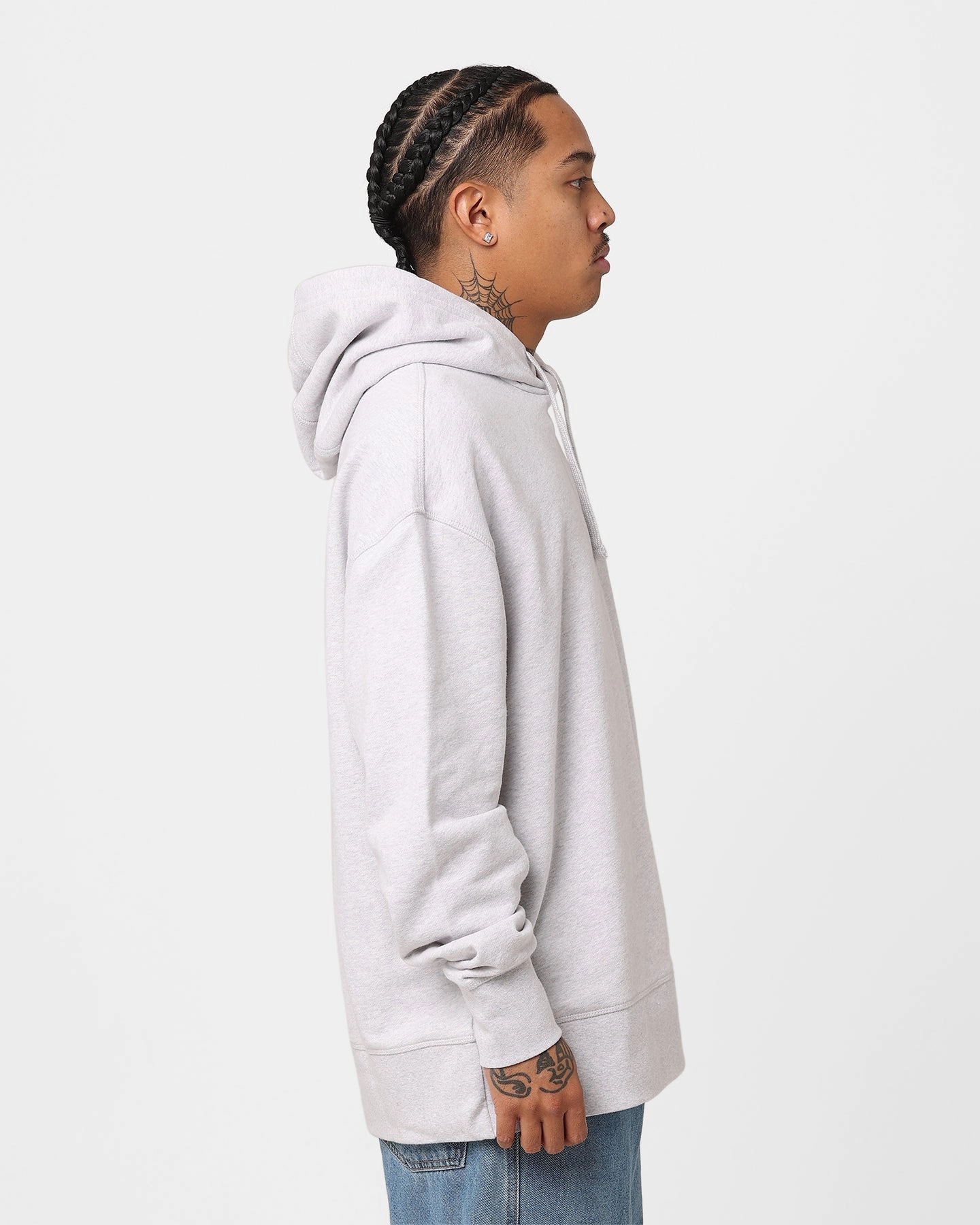 No Bulk Eco friendly materials Tommy Jeans Relaxed Luxe Hoodie Silver Grey Heather
